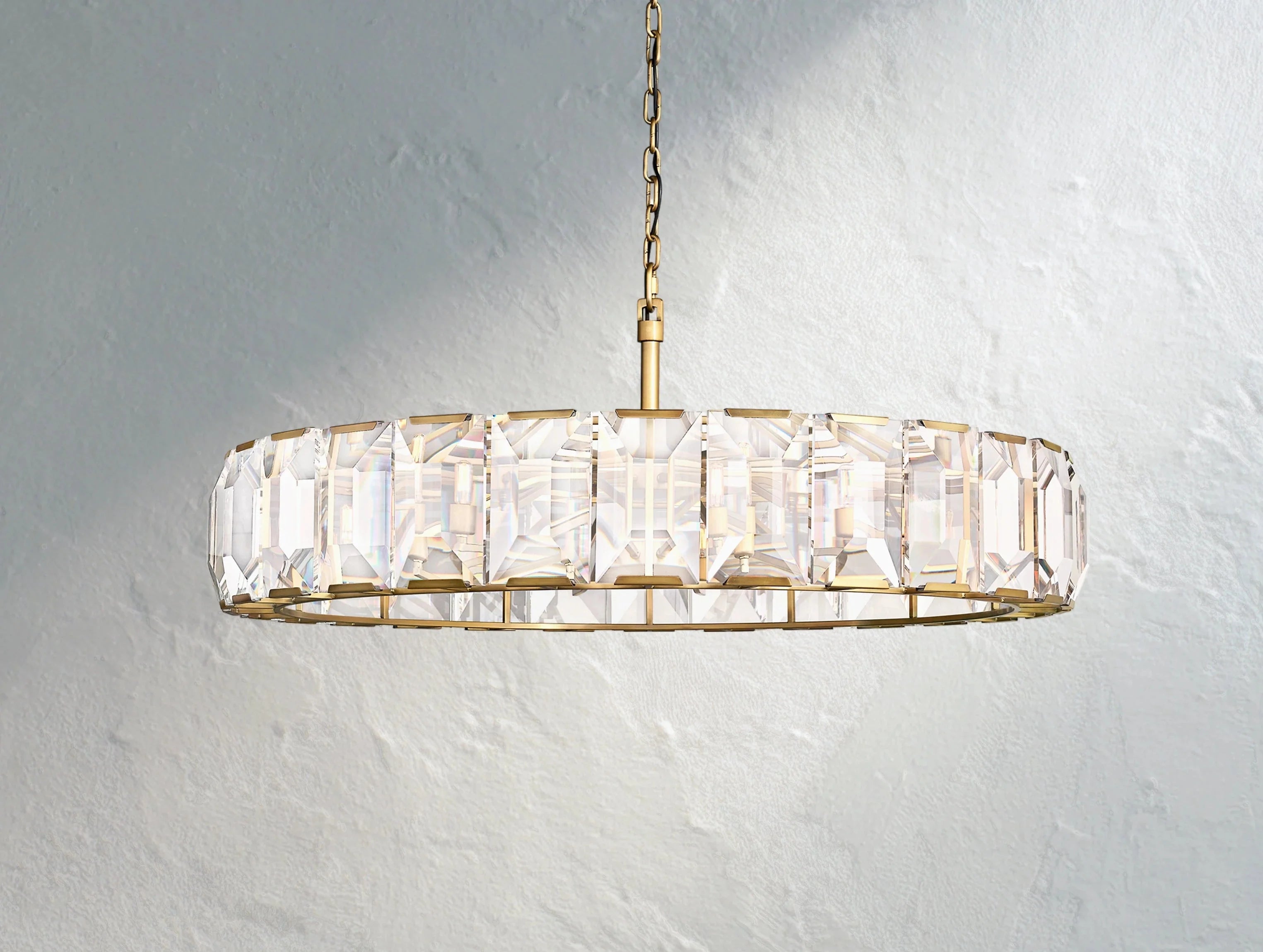 Valonne Crystal Round Chandelier ZELNO LIGHTING