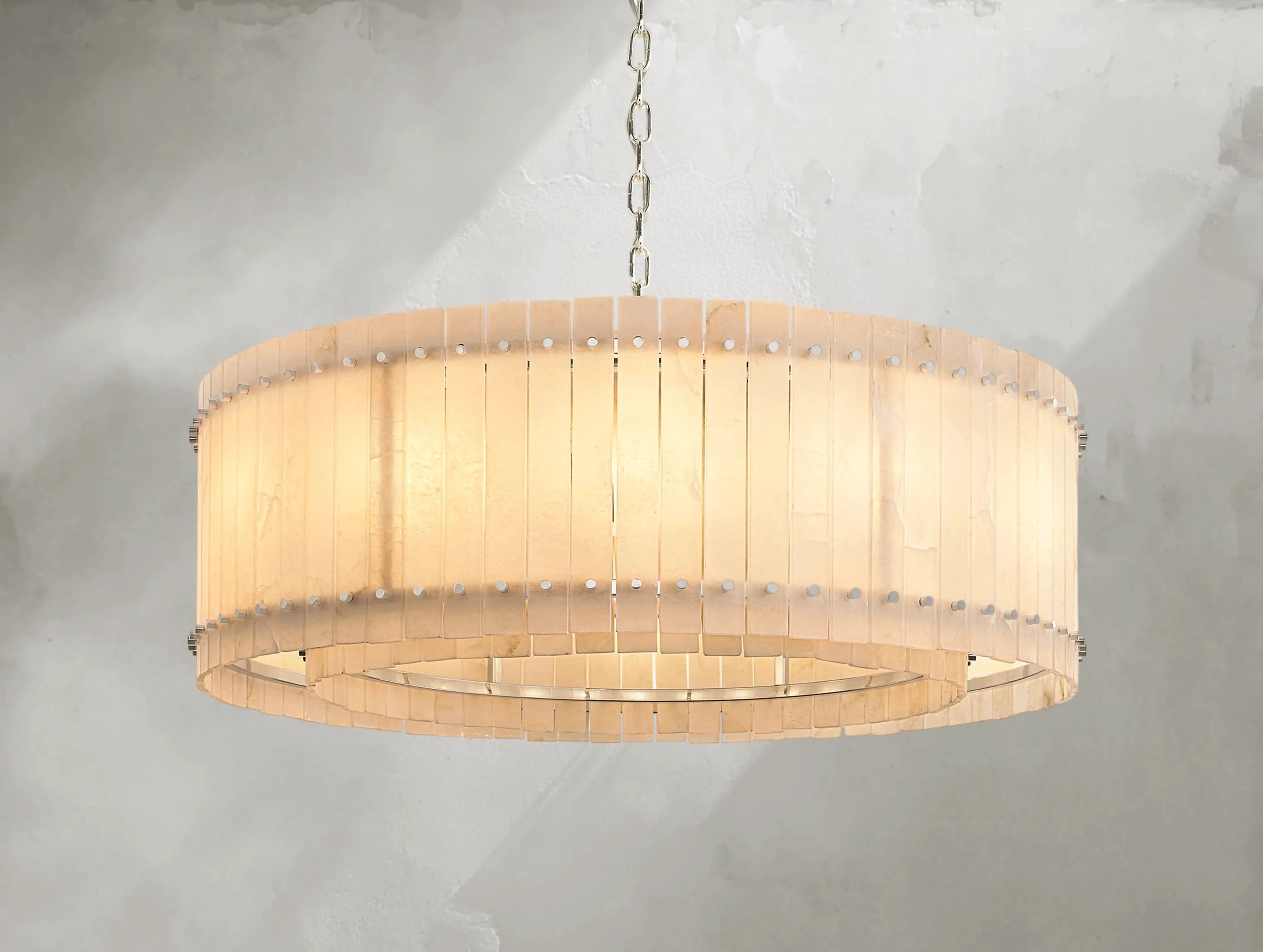 Royce Alabaster Round Chandelier ZELNO LIGHTING
