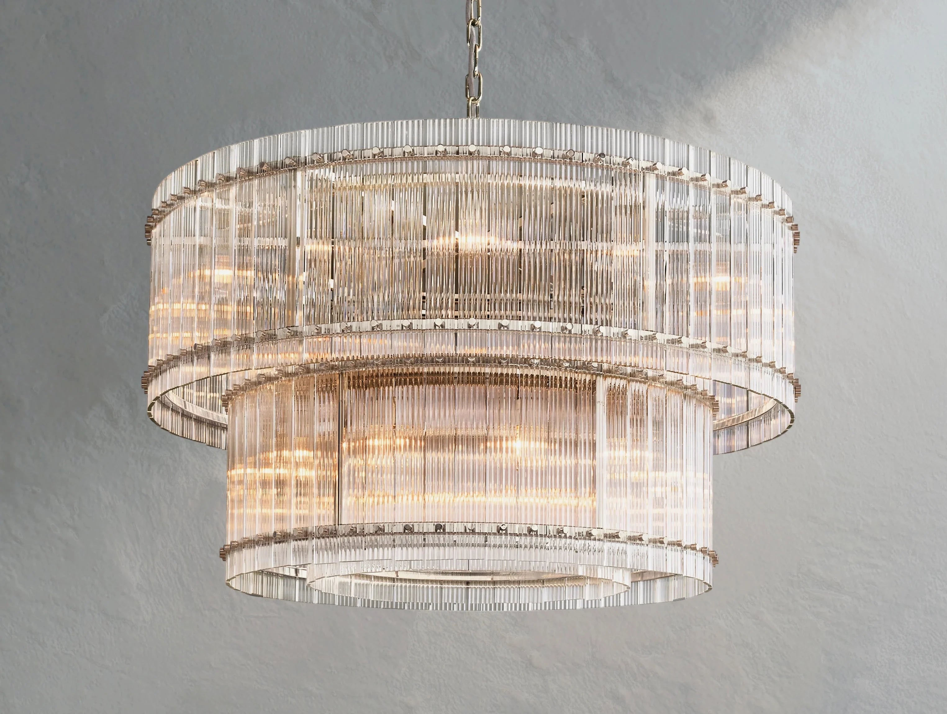 Royce Two-Tier Round Chandelier ZELNO LIGHTING