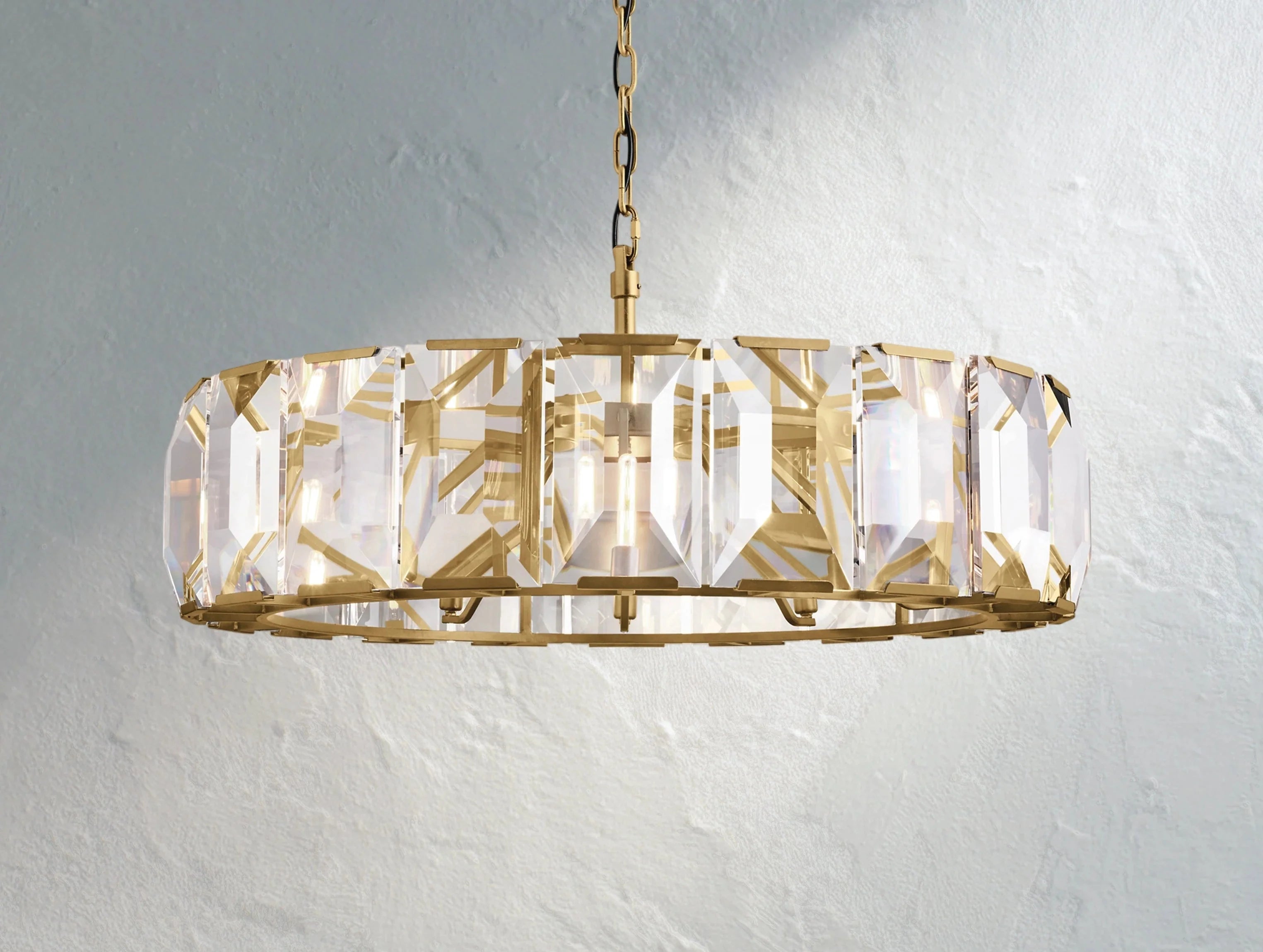Valonne Crystal Round Chandelier ZELNO LIGHTING