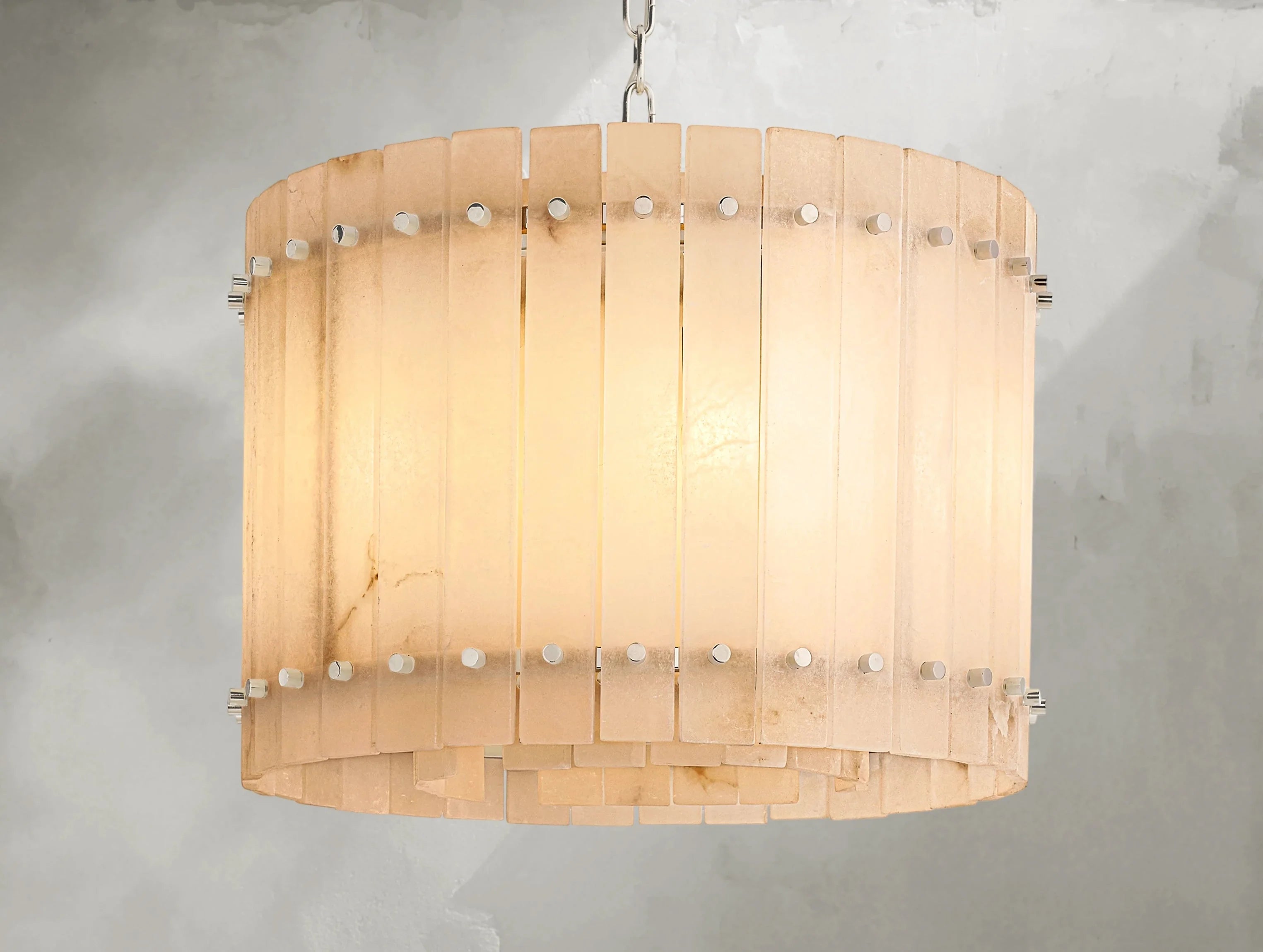 Royce Alabaster Round Chandelier ZELNO LIGHTING