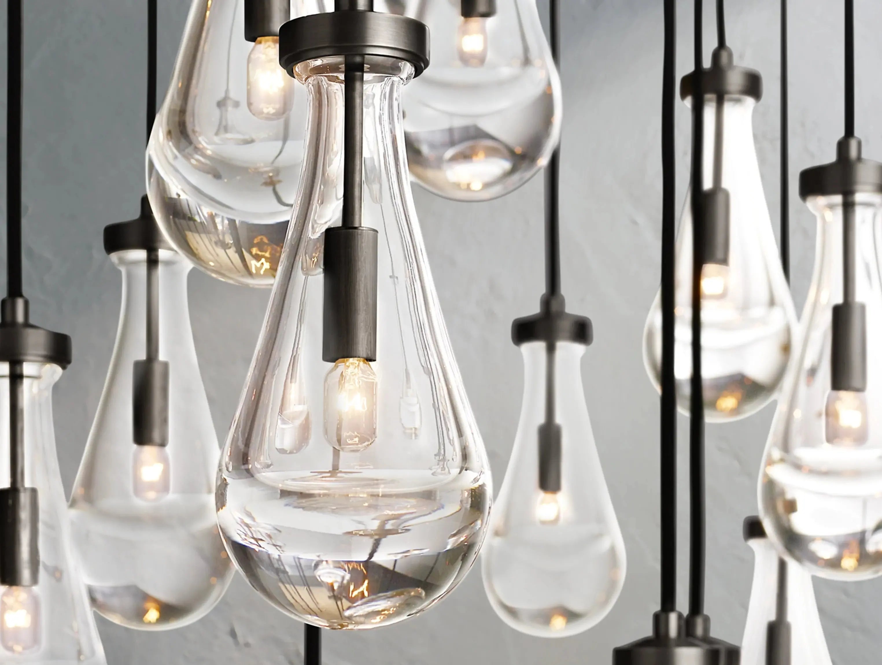 Rainfall Rectangular Chandelier ZELNO LIGHTING