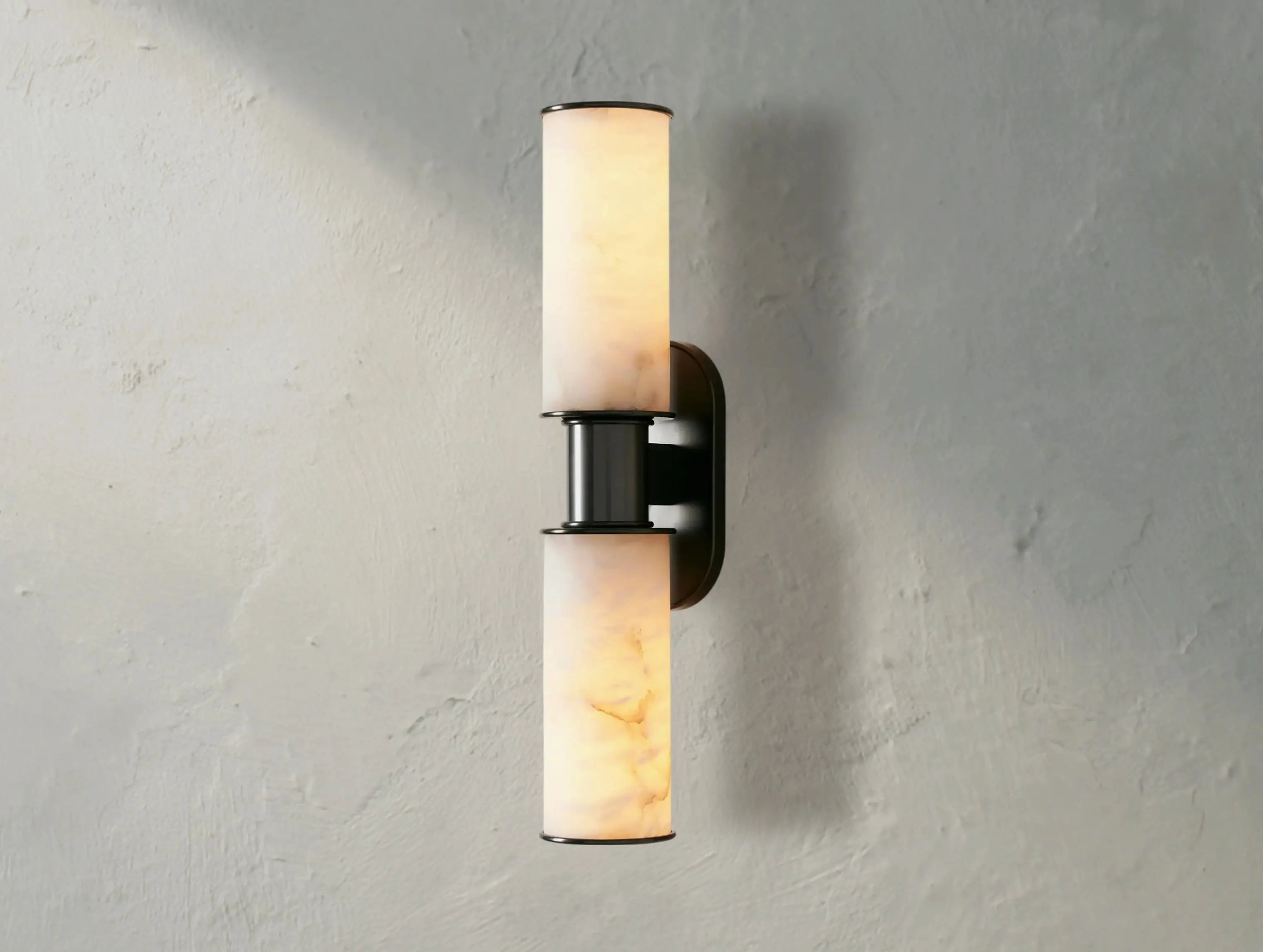 Horlin Double Sconce in Alabaster ZELNO LIGHTING