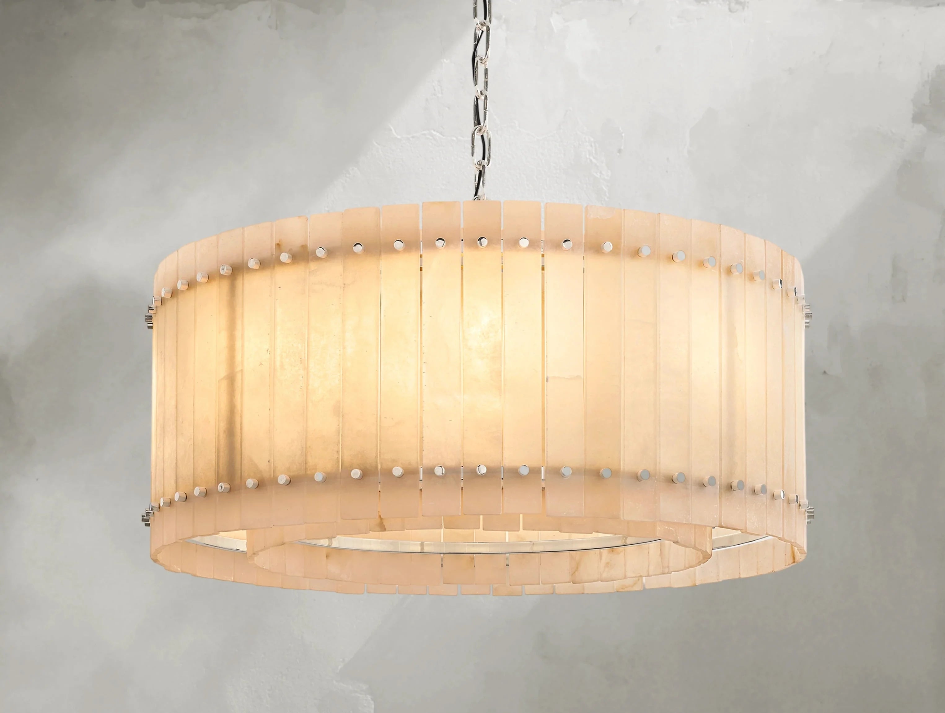 Royce Alabaster Round Chandelier ZELNO LIGHTING