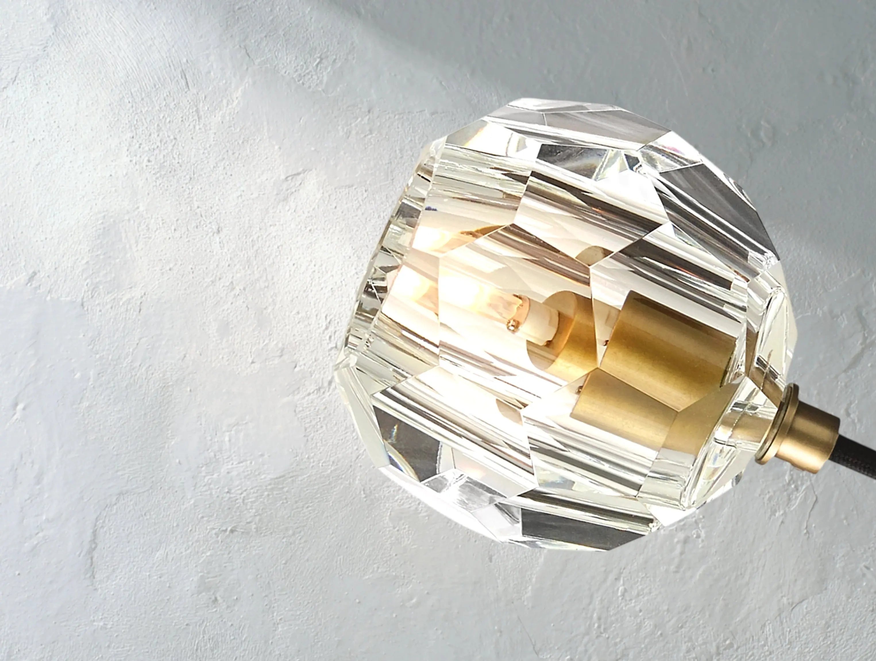 Orbital Cristal Glass Cord Pendant ZELNO LIGHTING
