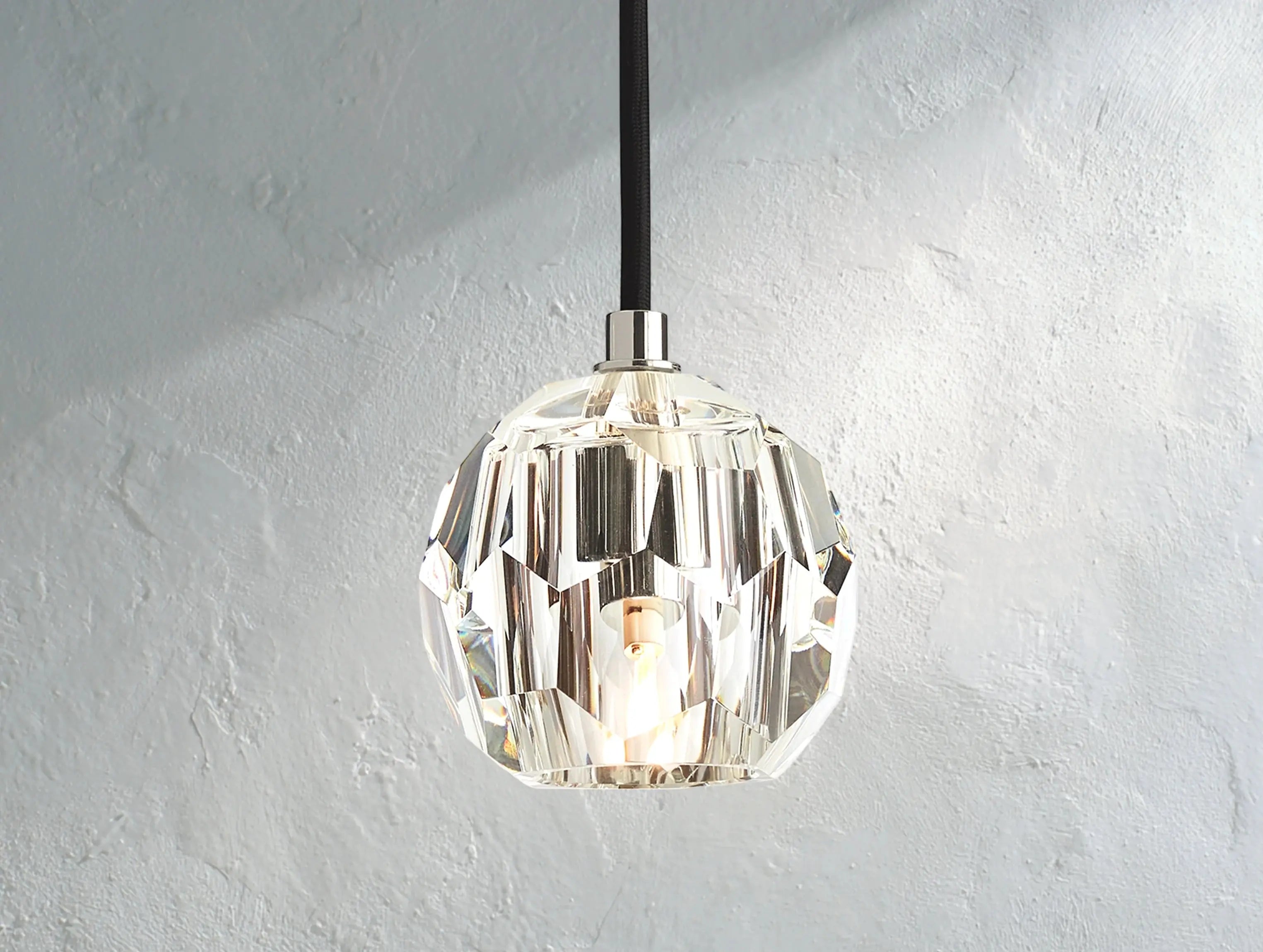 Orbital Cristal Glass Cord Pendant ZELNO LIGHTING