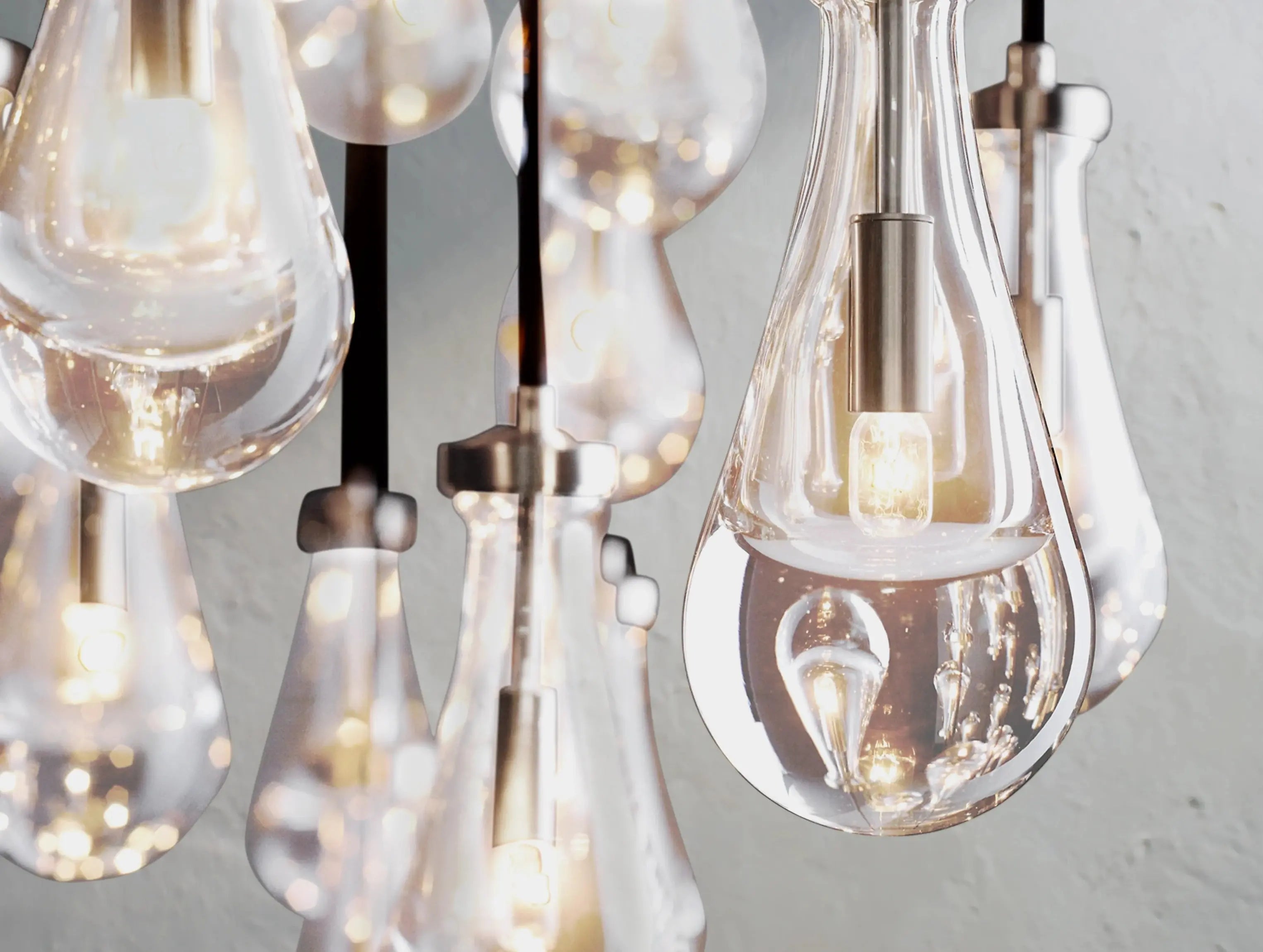 Rainfall Rectangular Chandelier ZELNO LIGHTING