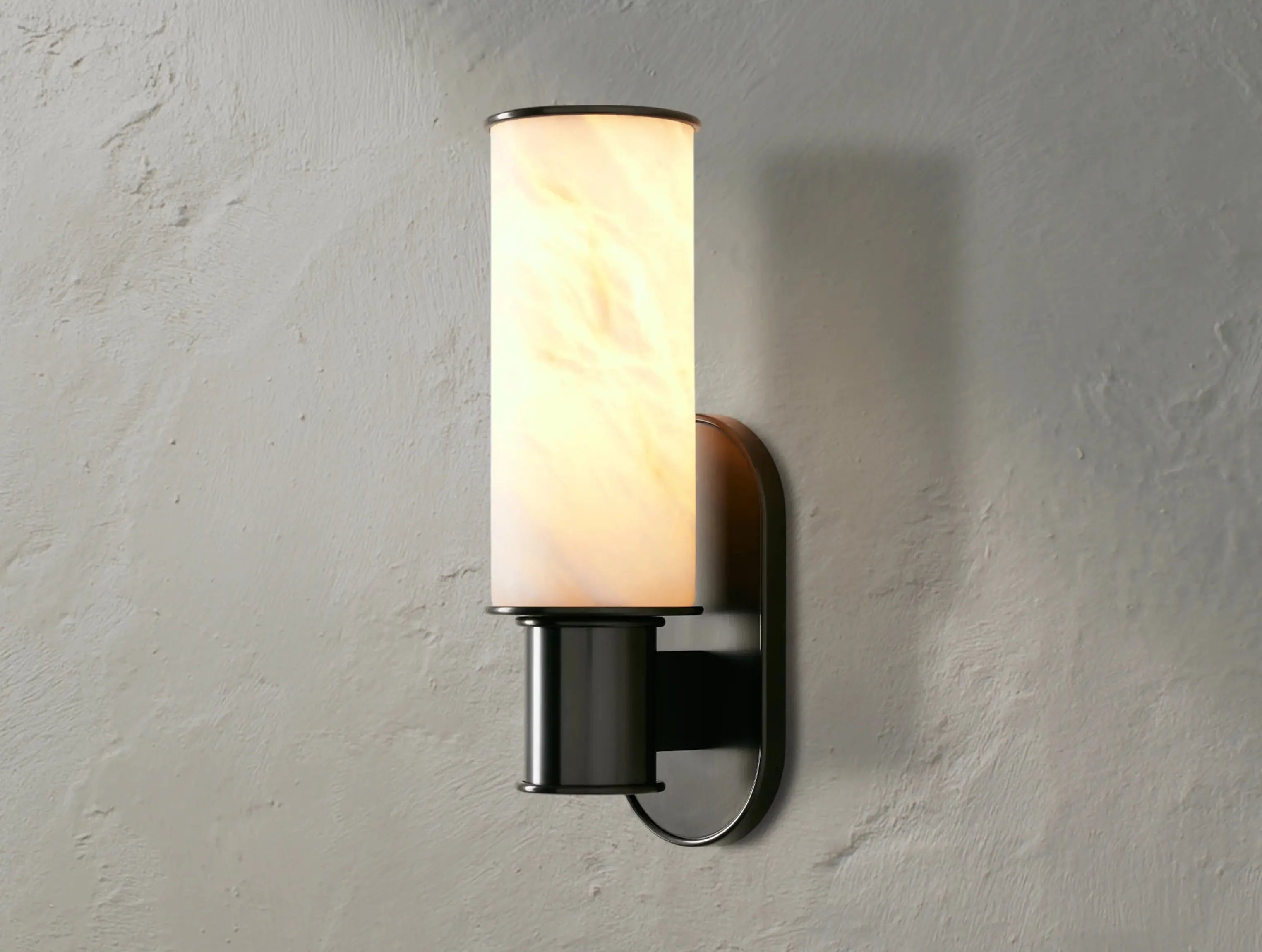 Horlin Sconce in Alabaster ZELNO LIGHTING