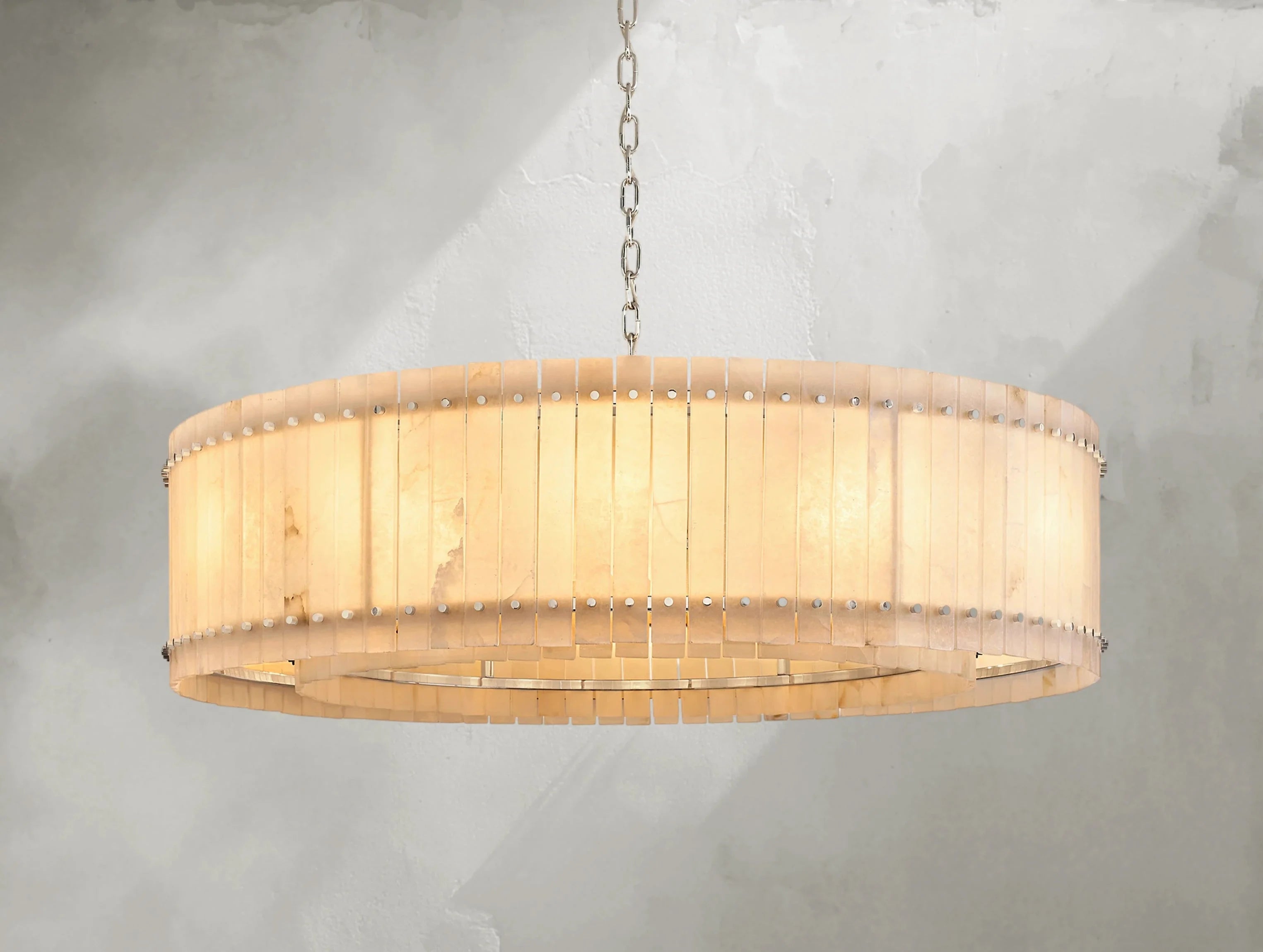 Royce Alabaster Round Chandelier ZELNO LIGHTING