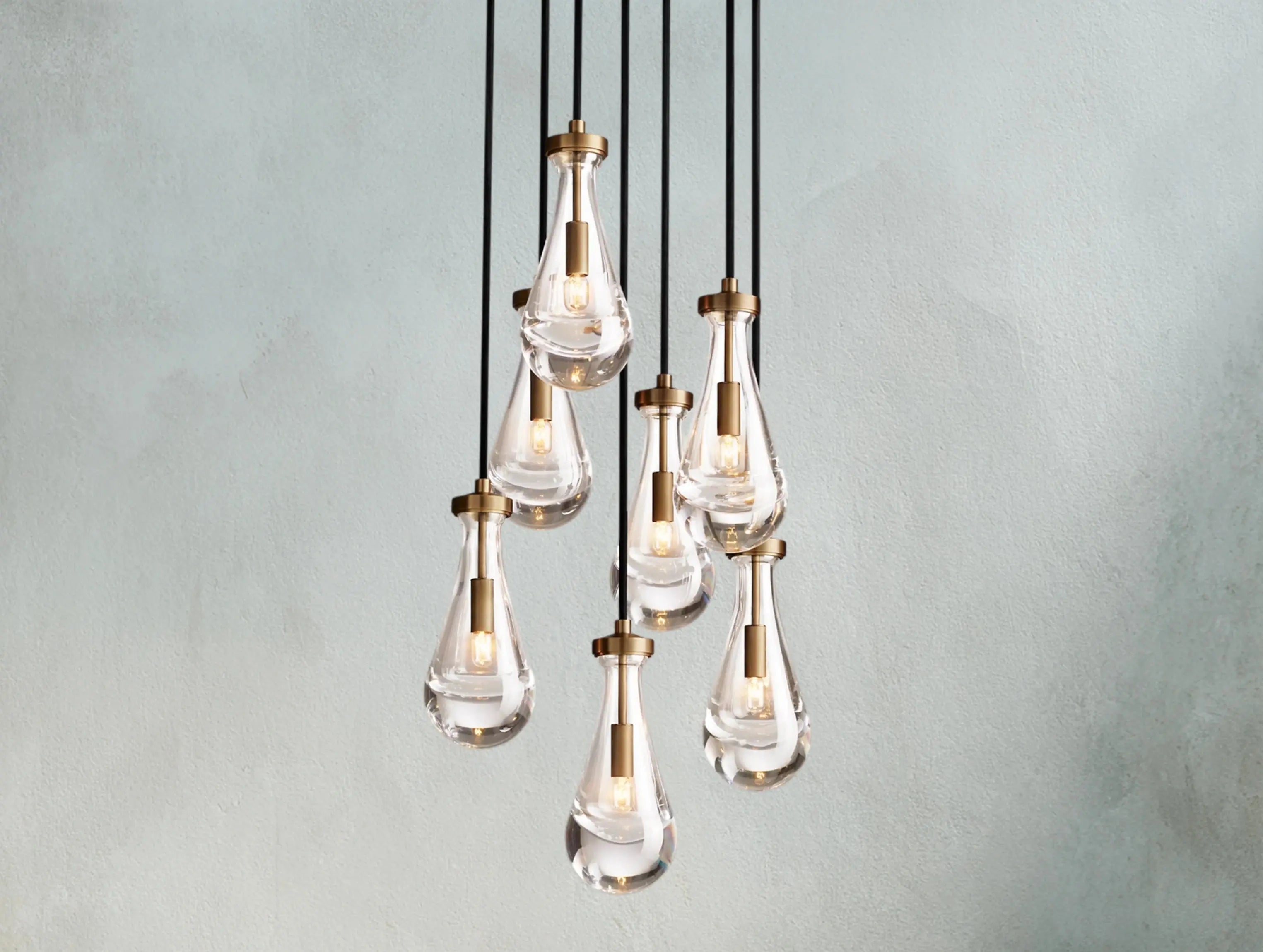 Rainfall Round Chandelier ZELNO LIGHTING