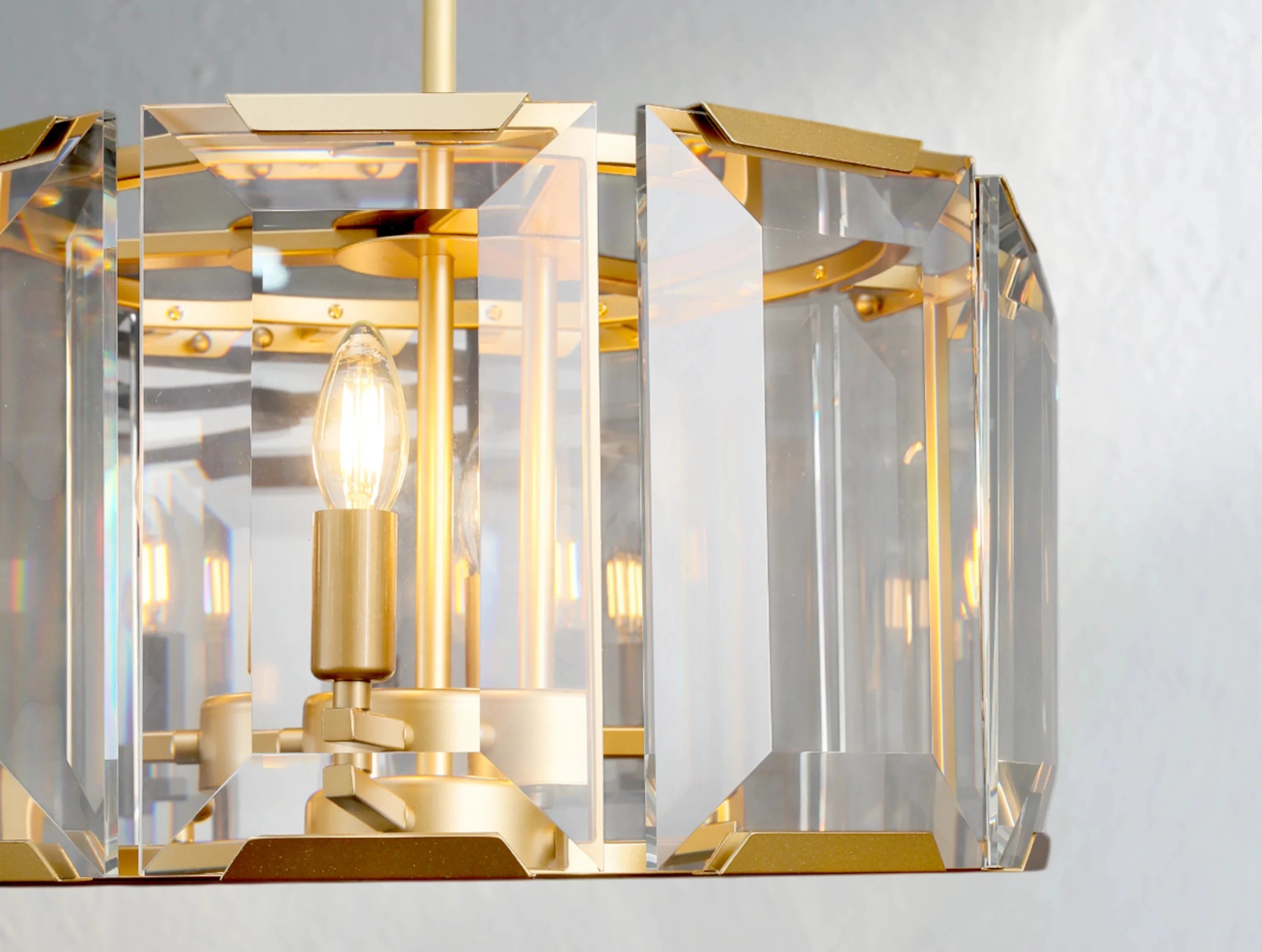 Valonne Crystal Round Chandelier ZELNO LIGHTING