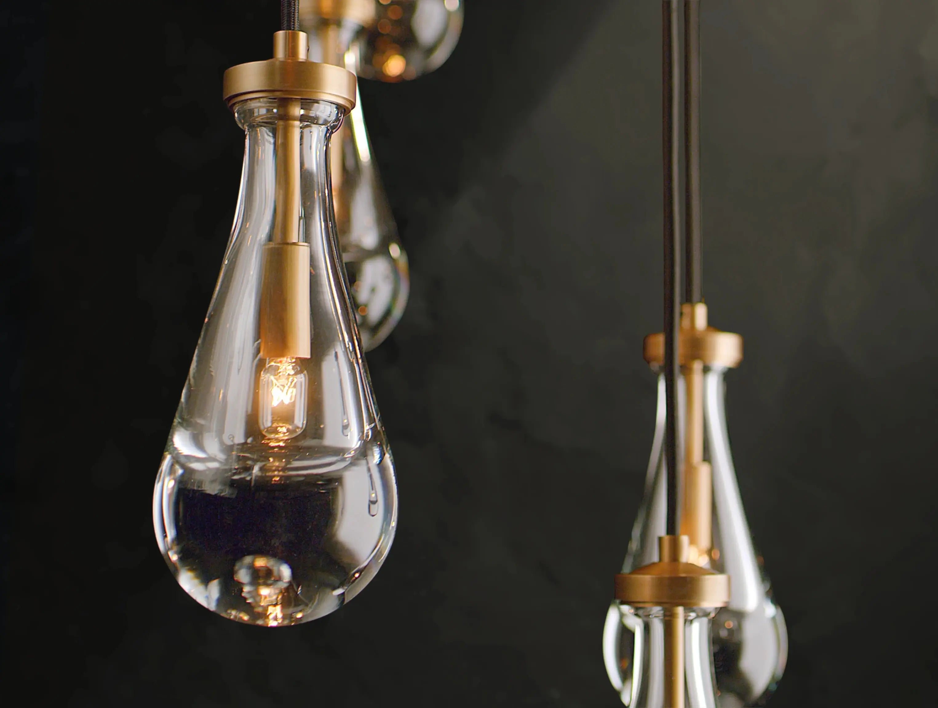 Rainfall Rectangular Chandelier ZELNO LIGHTING