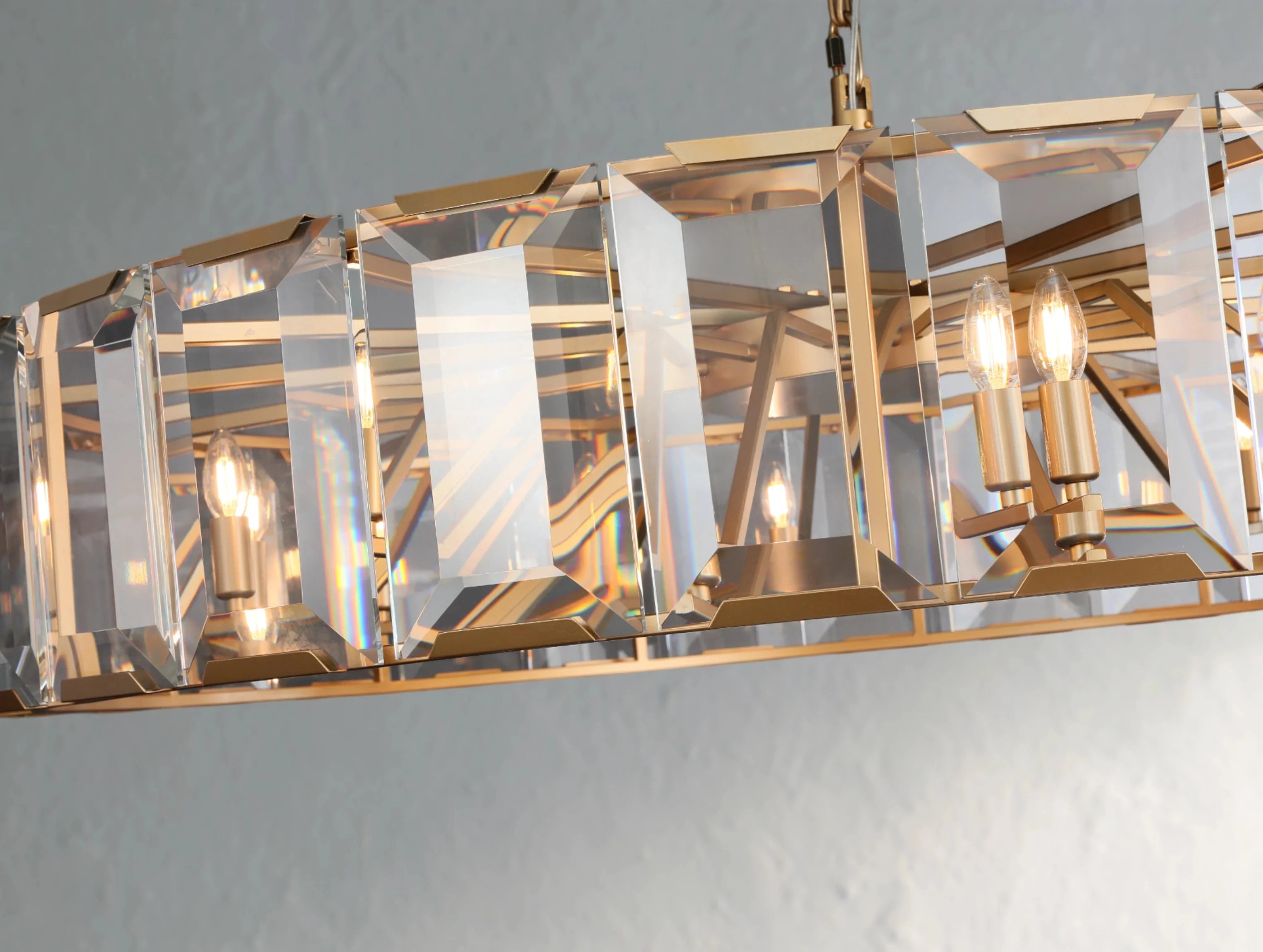 Valonne Crystal Round Chandelier ZELNO LIGHTING