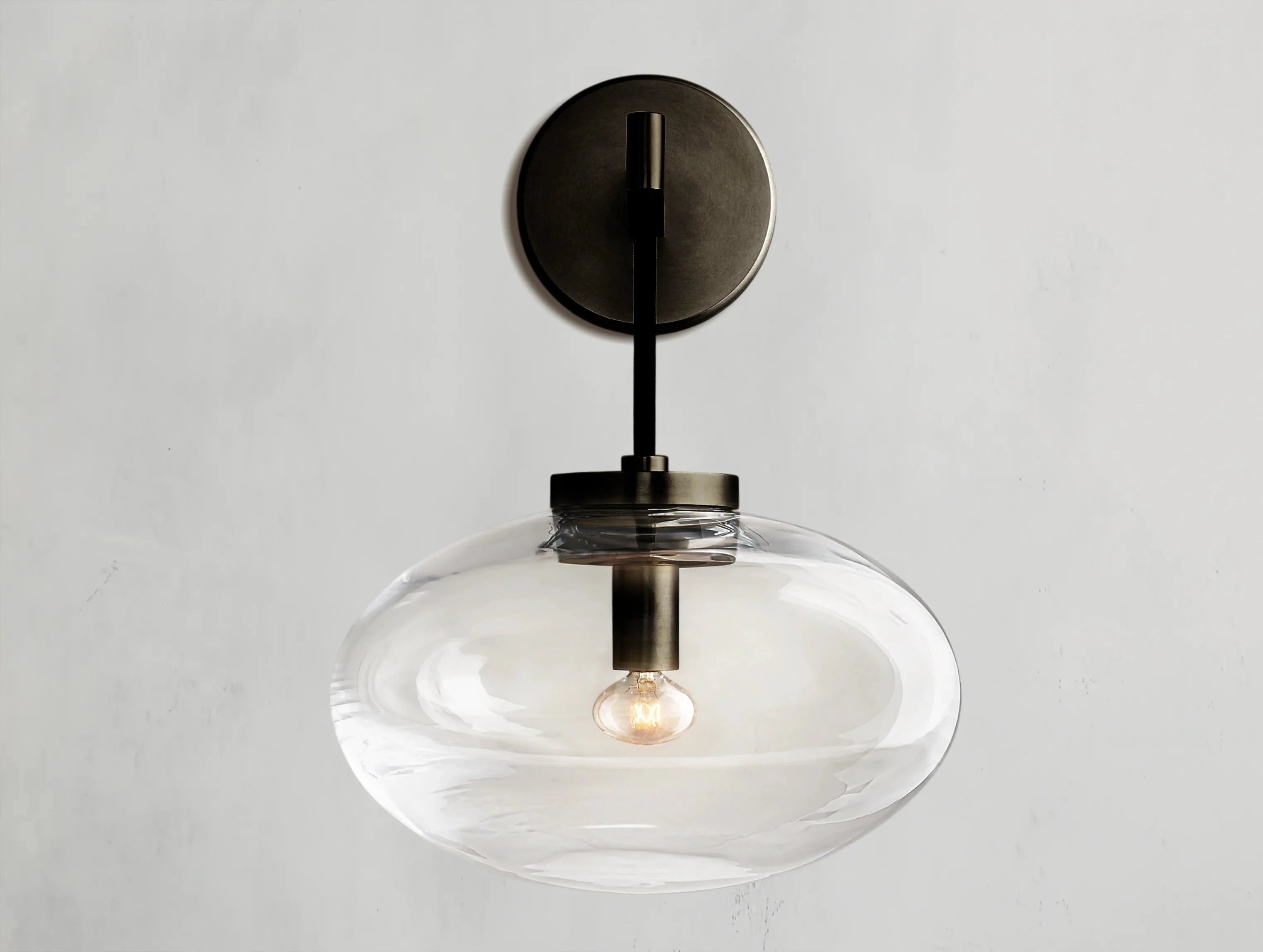 Cabret Glass Sconce ZELNO LIGHTING