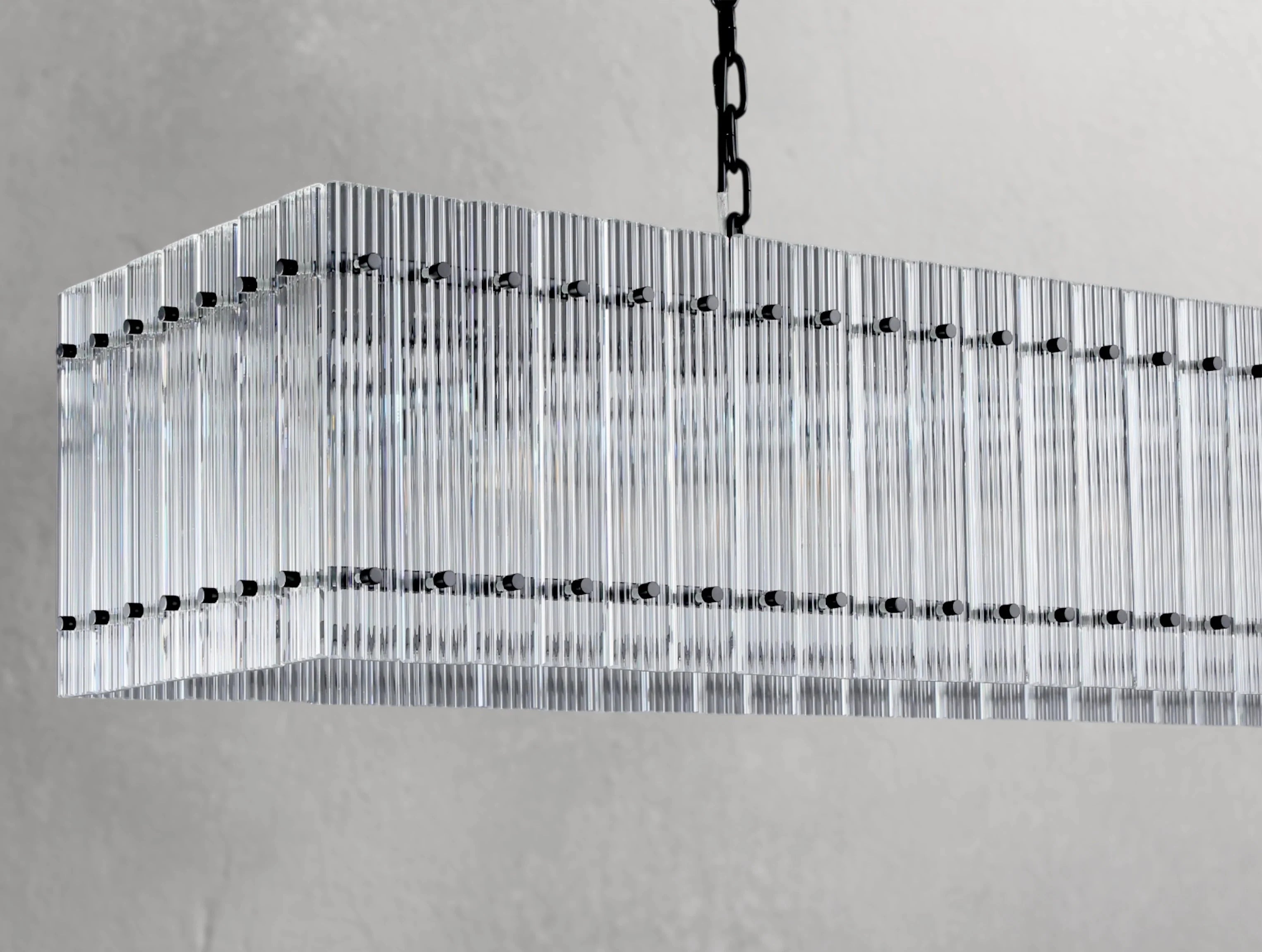 Royce Rectangular Chandelier ZELNO LIGHTING