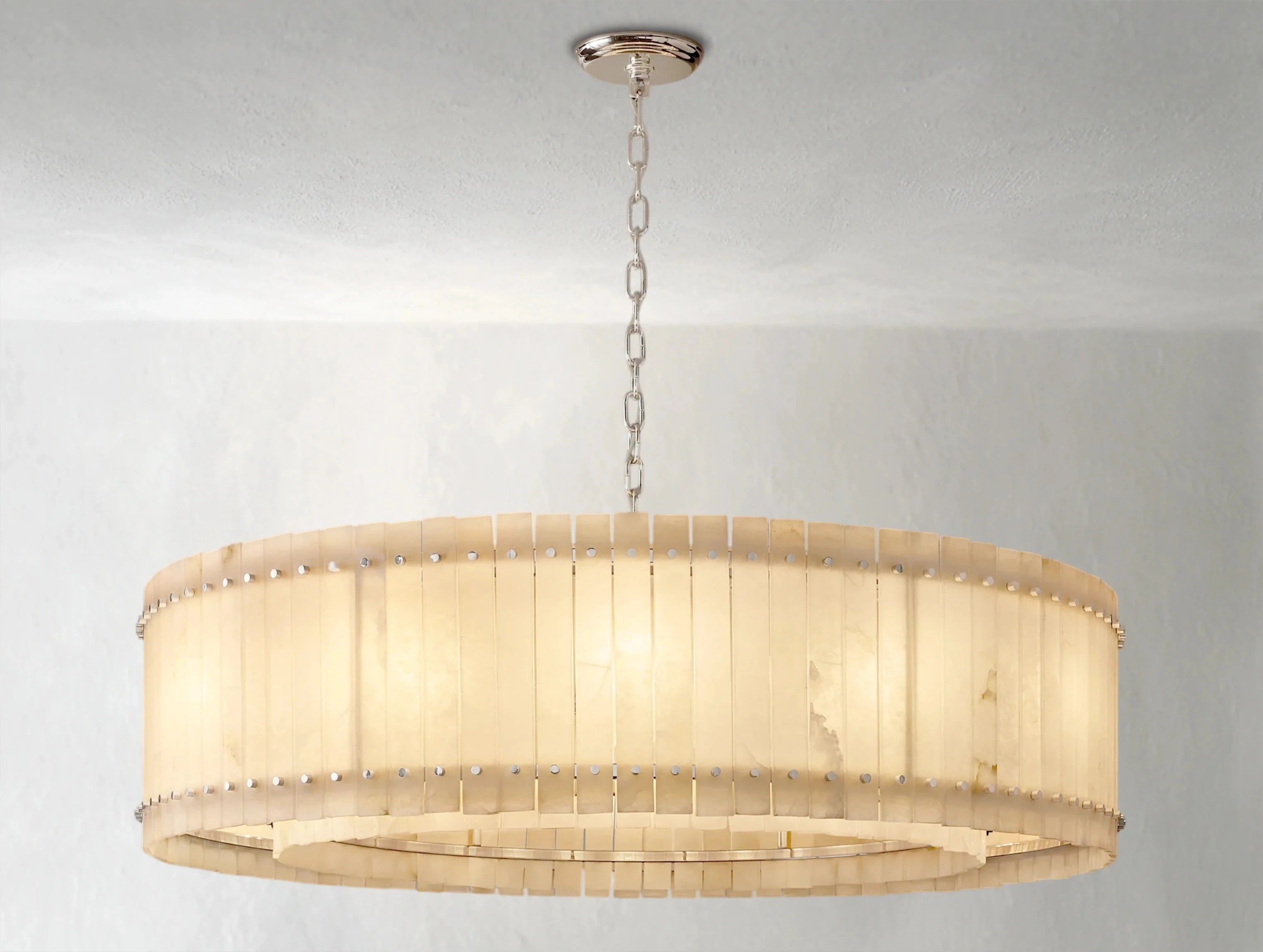 Royce Alabaster Round Chandelier ZELNO LIGHTING