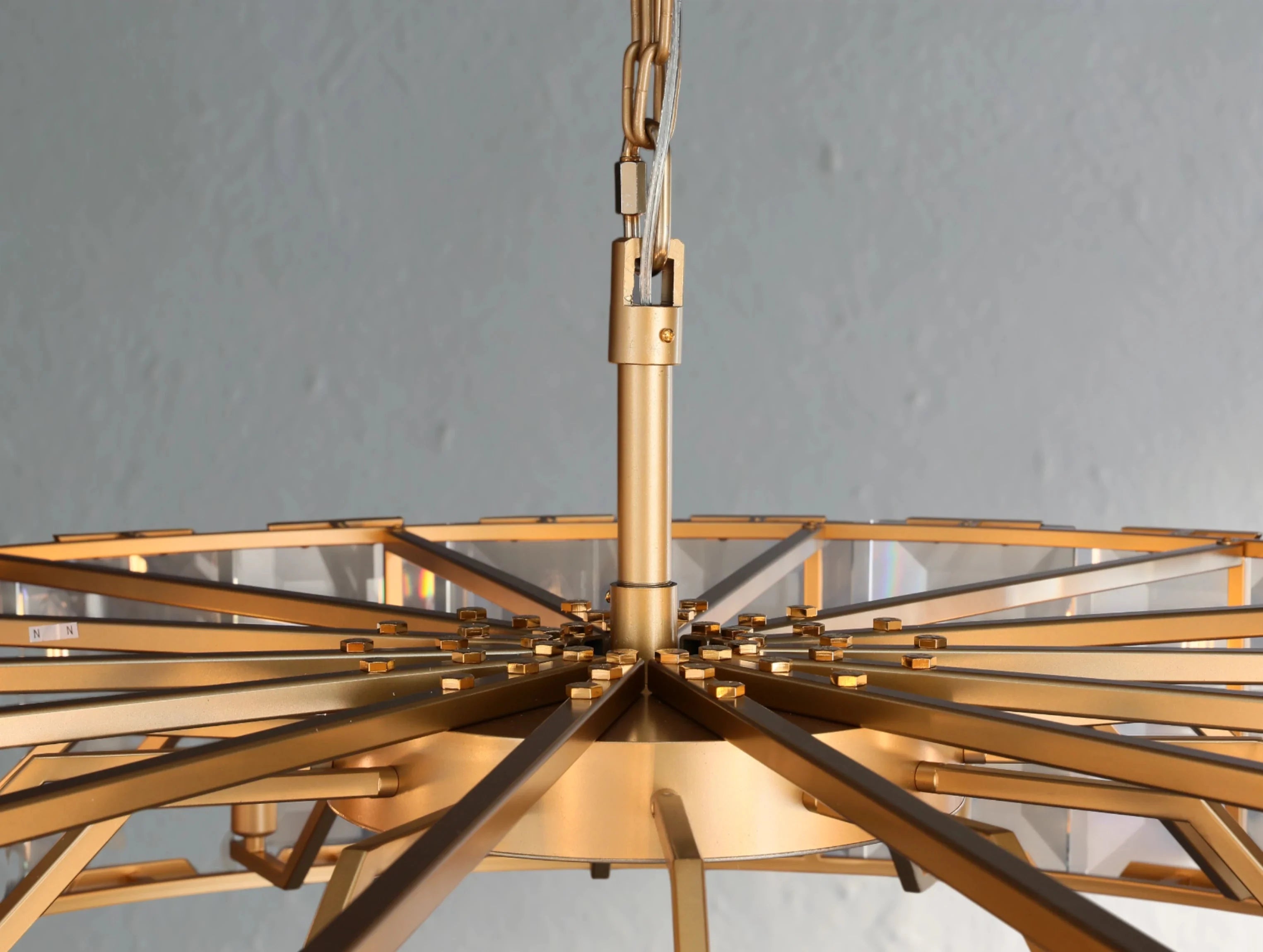 Valonne Crystal Round Chandelier ZELNO LIGHTING