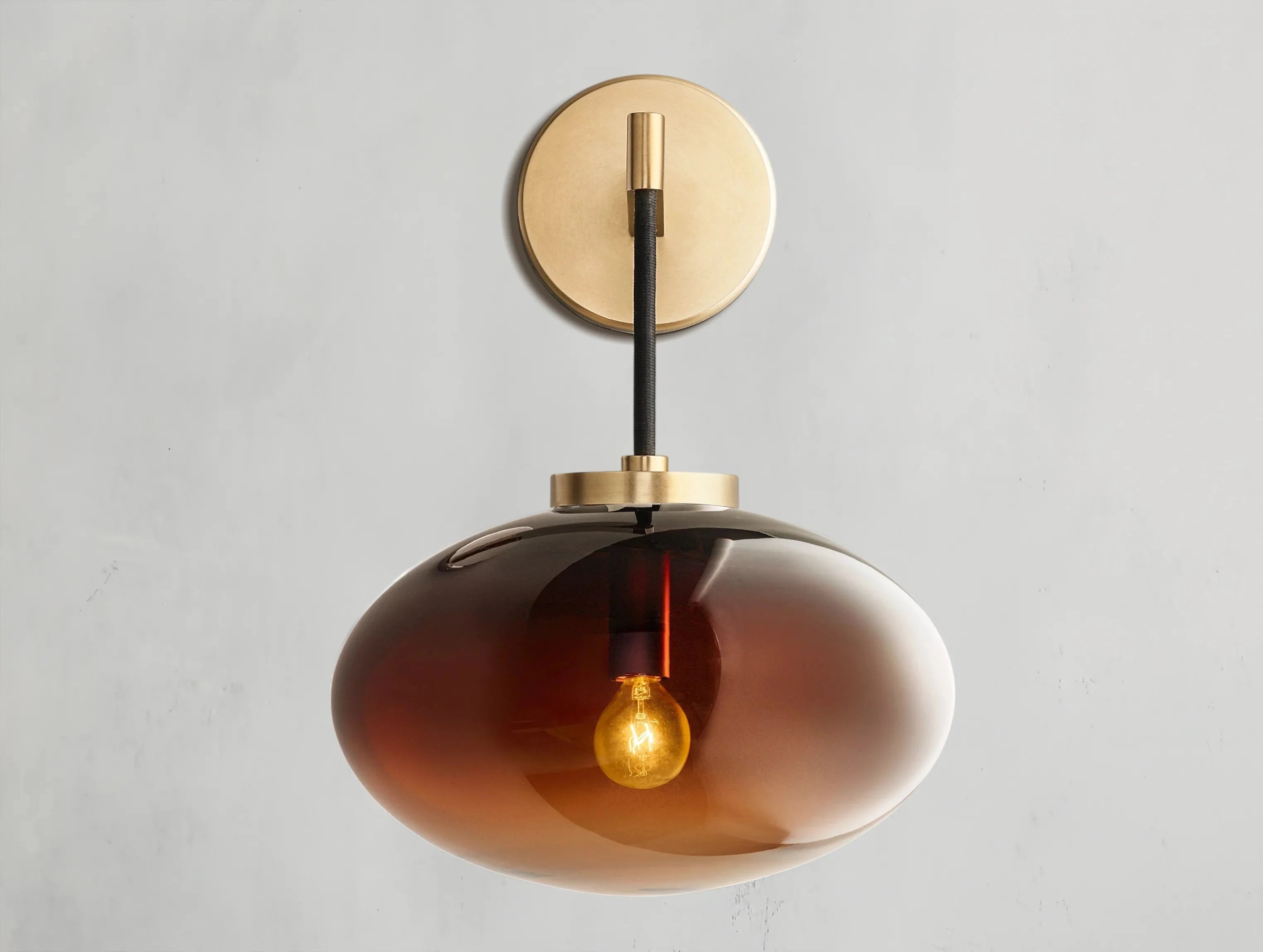 Cabret Glass Sconce ZELNO LIGHTING