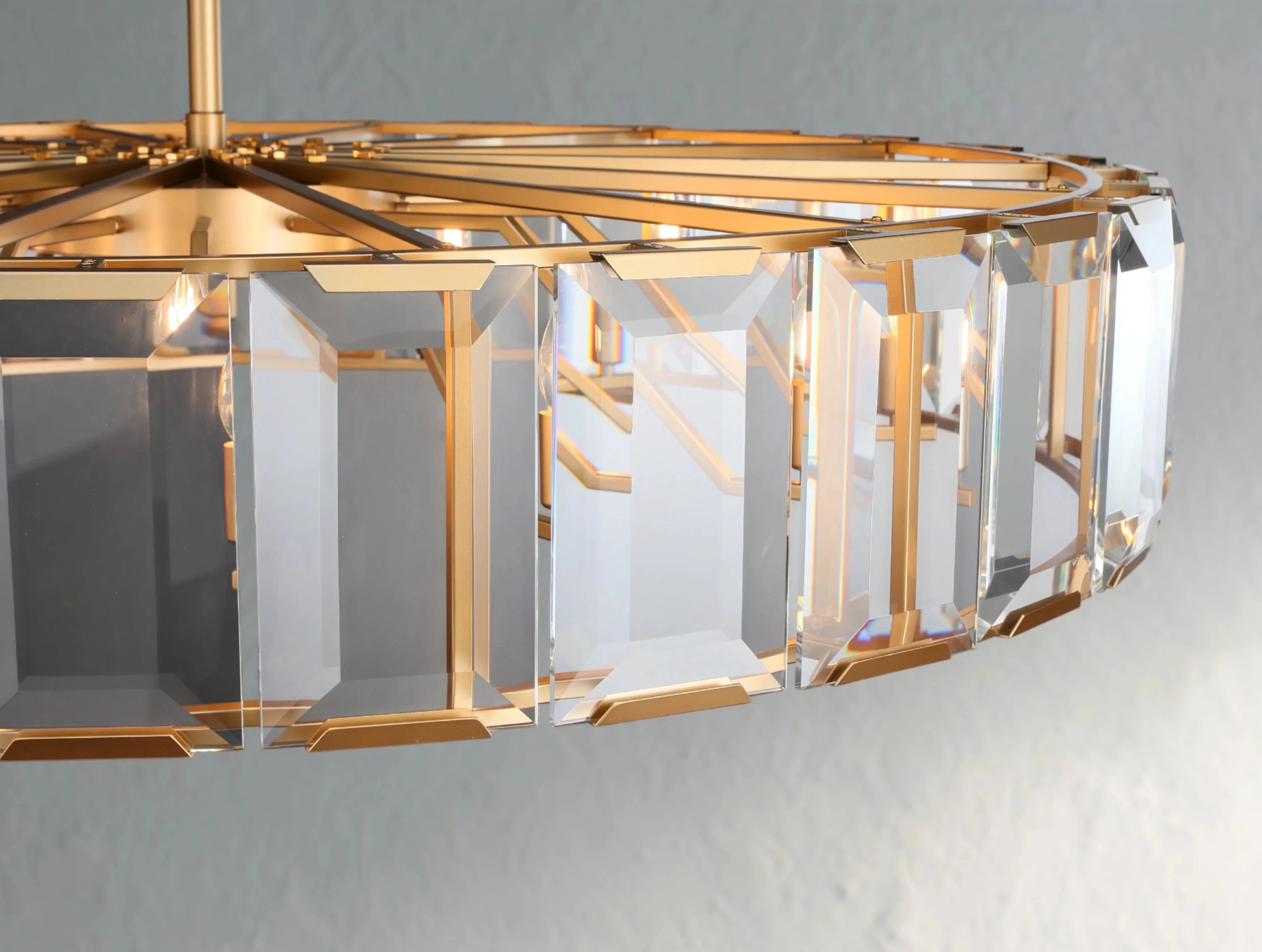 Valonne Crystal Round Chandelier ZELNO LIGHTING