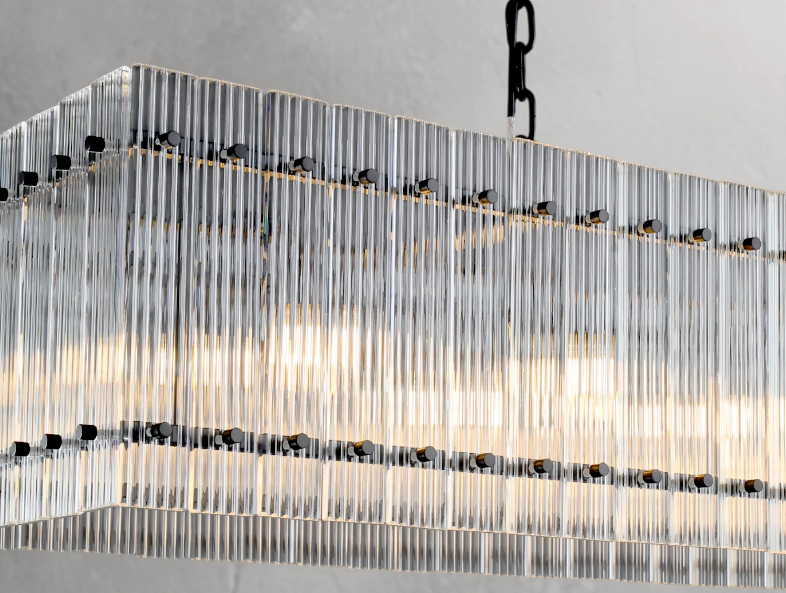 Royce Rectangular Chandelier ZELNO LIGHTING