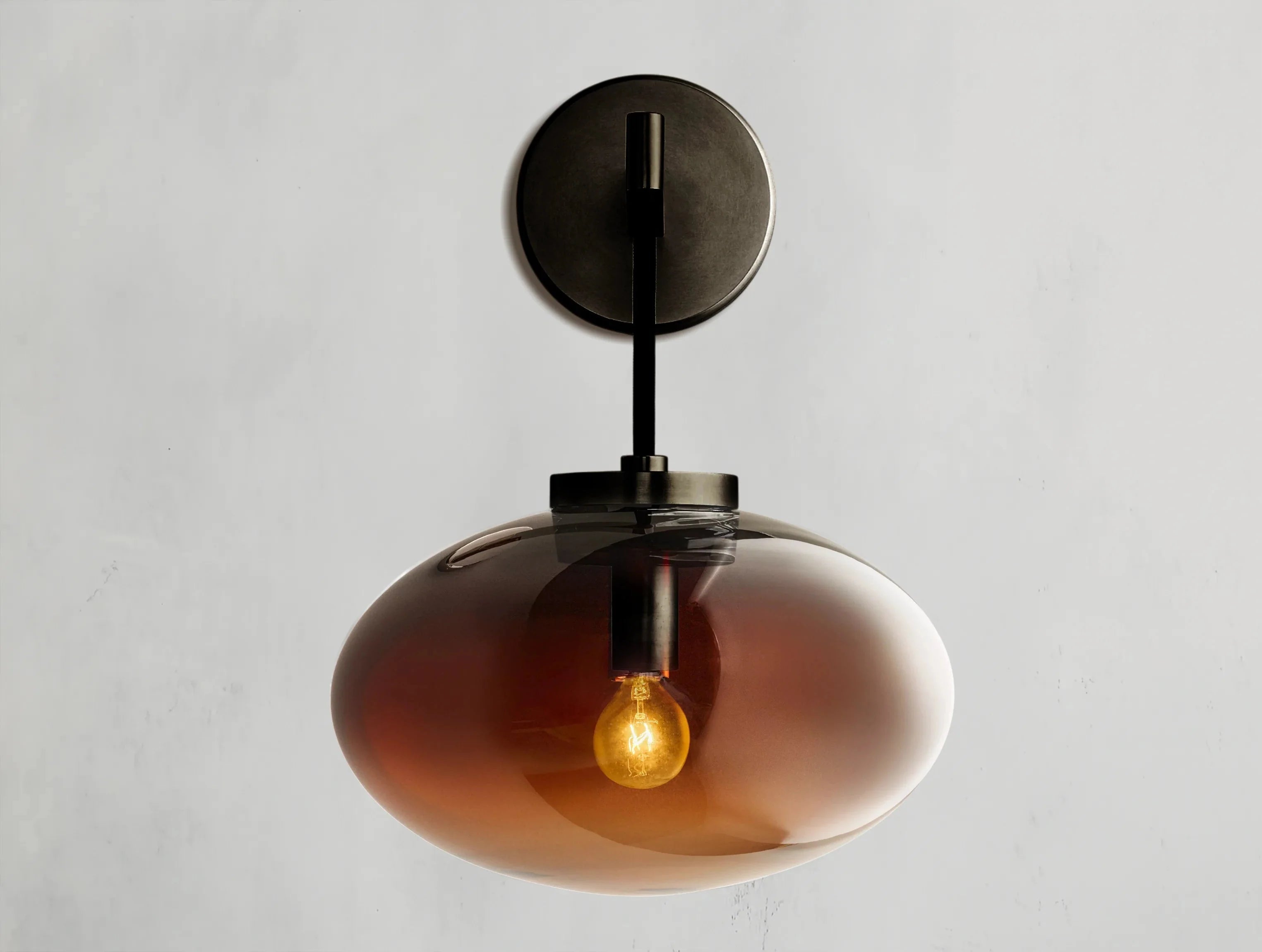 Cabret Glass Sconce ZELNO LIGHTING