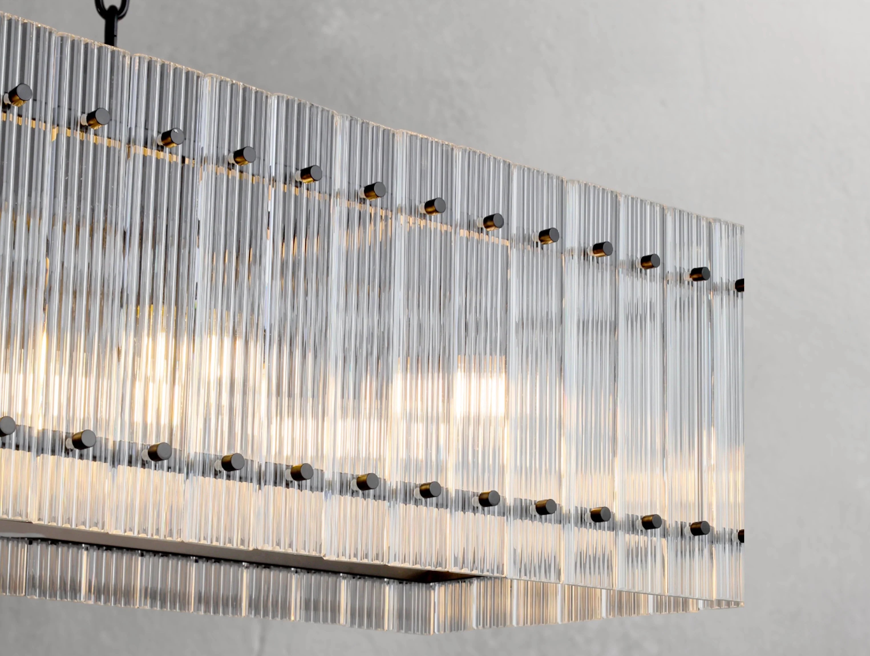 Royce Rectangular Chandelier ZELNO LIGHTING