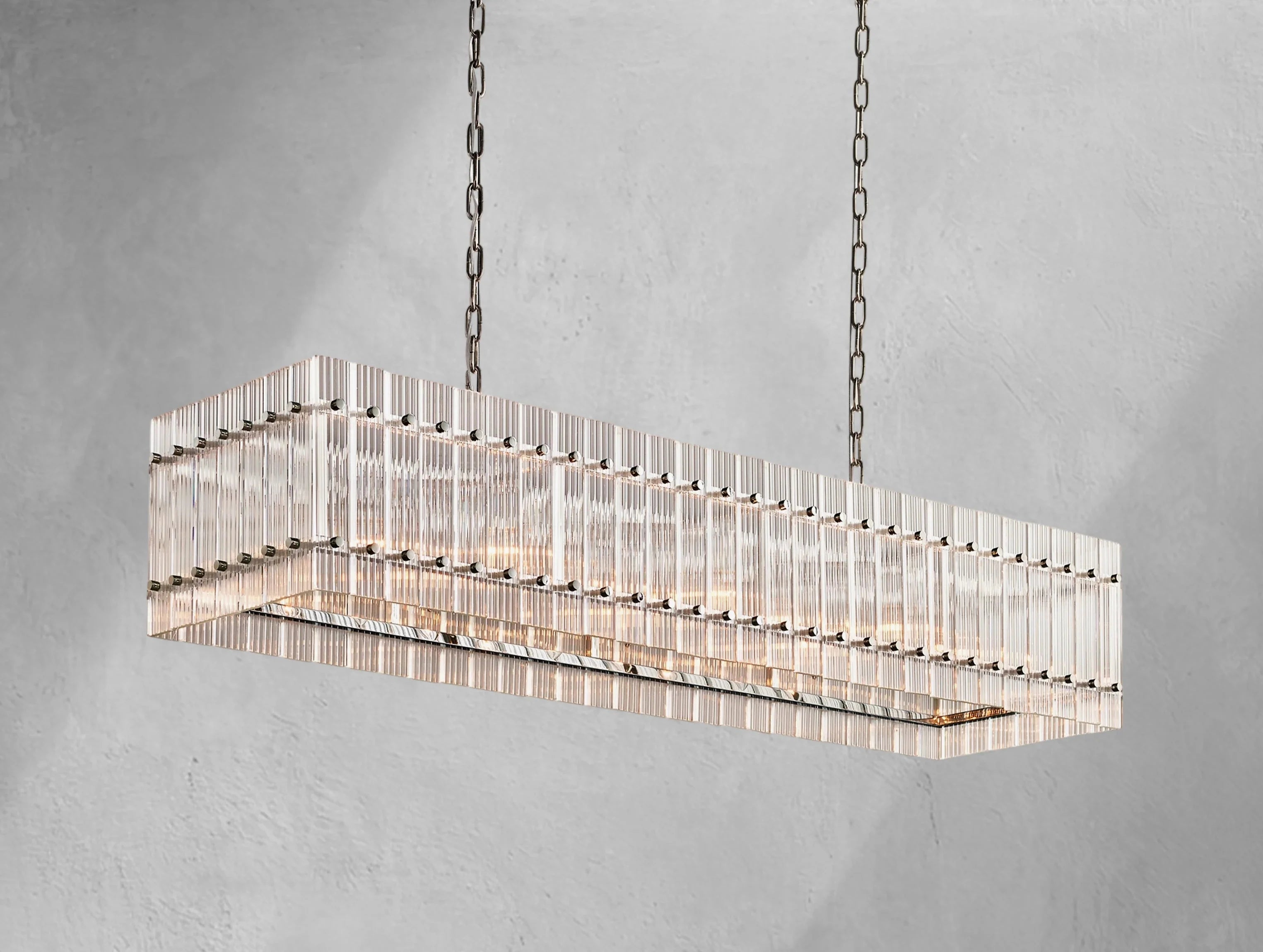 Royce Rectangular Chandelier ZELNO LIGHTING