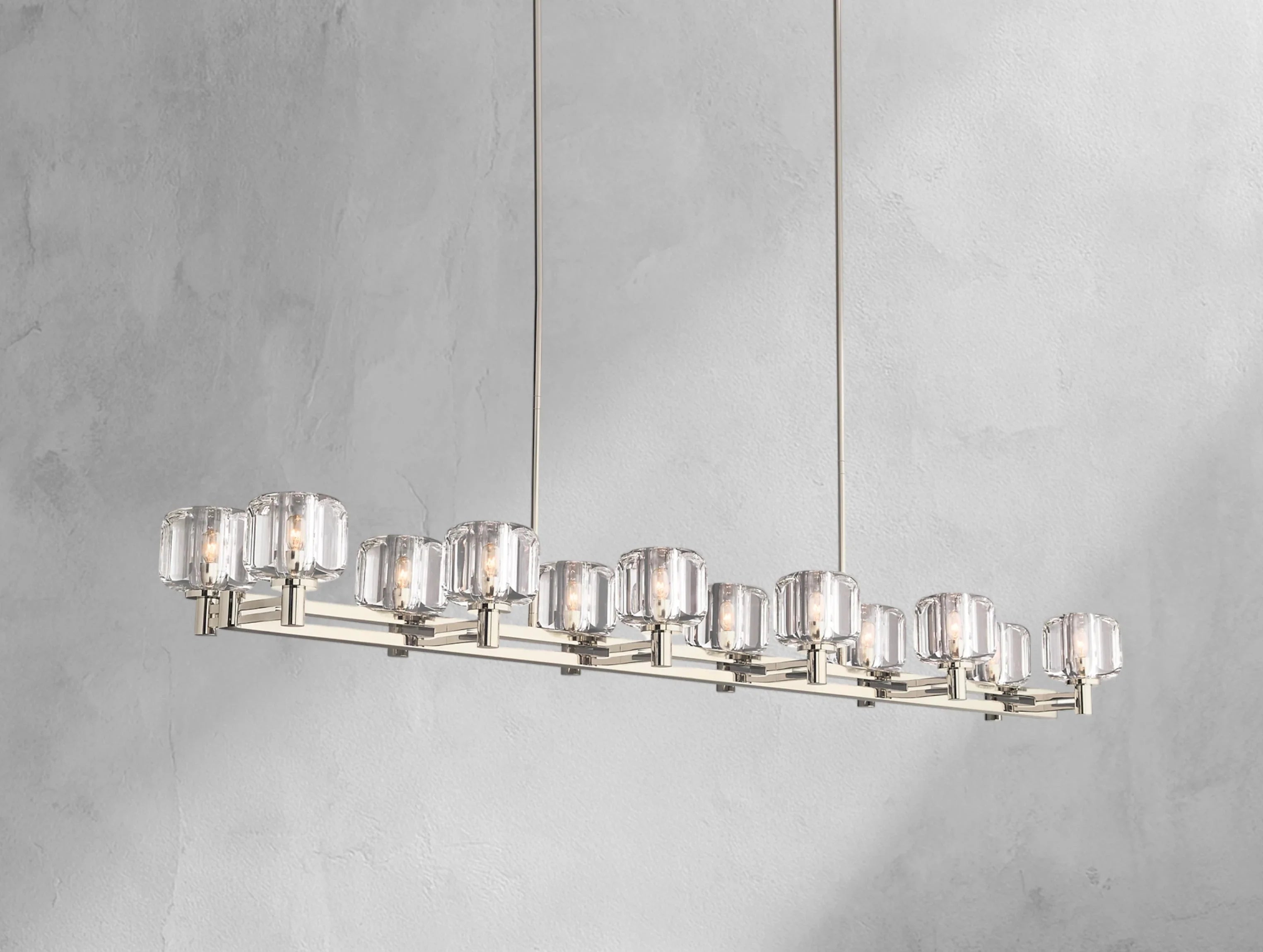 Demanette Linear Chandelier ZELNO LIGHTING