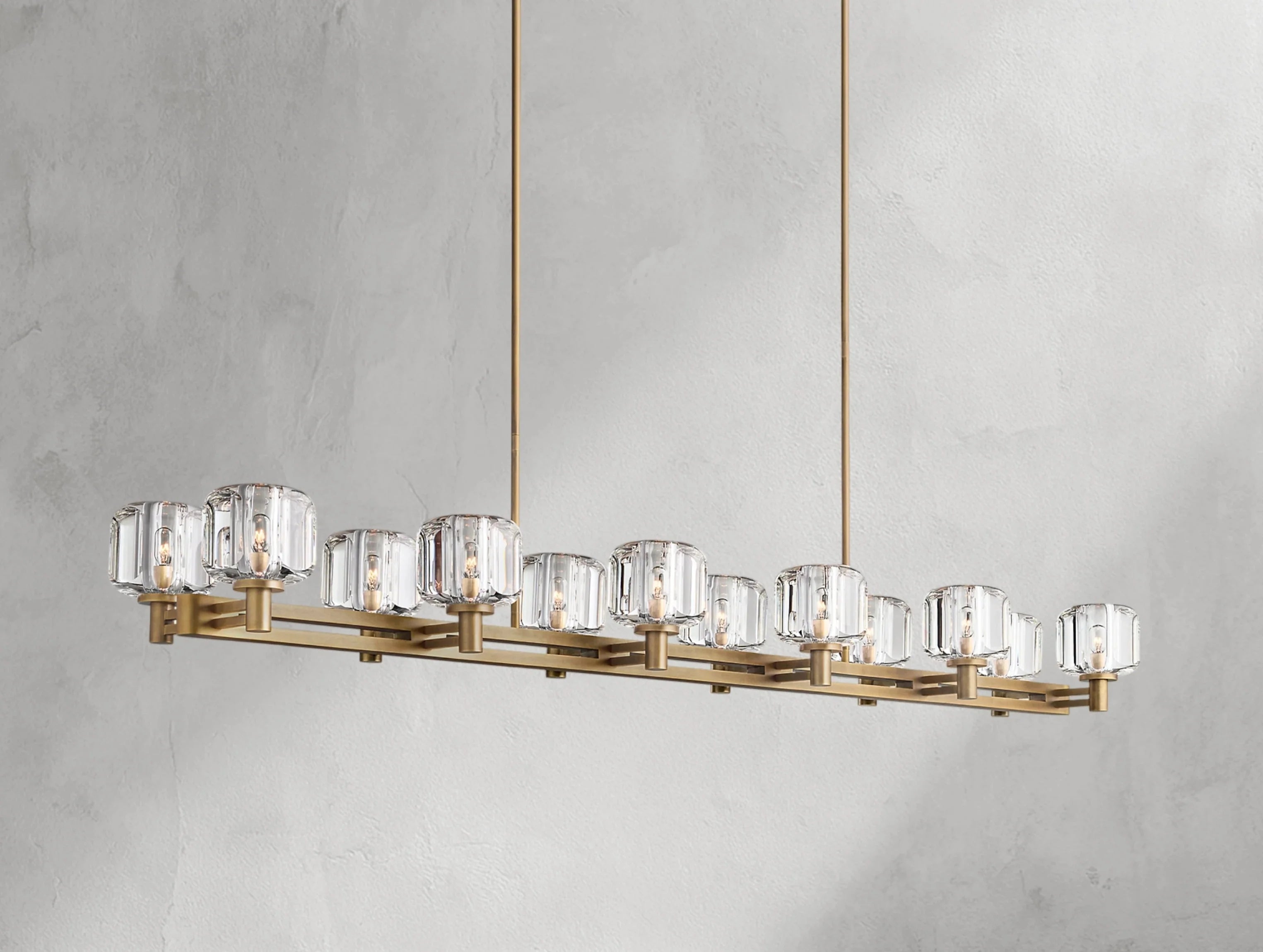 Demanette Linear Chandelier ZELNO LIGHTING