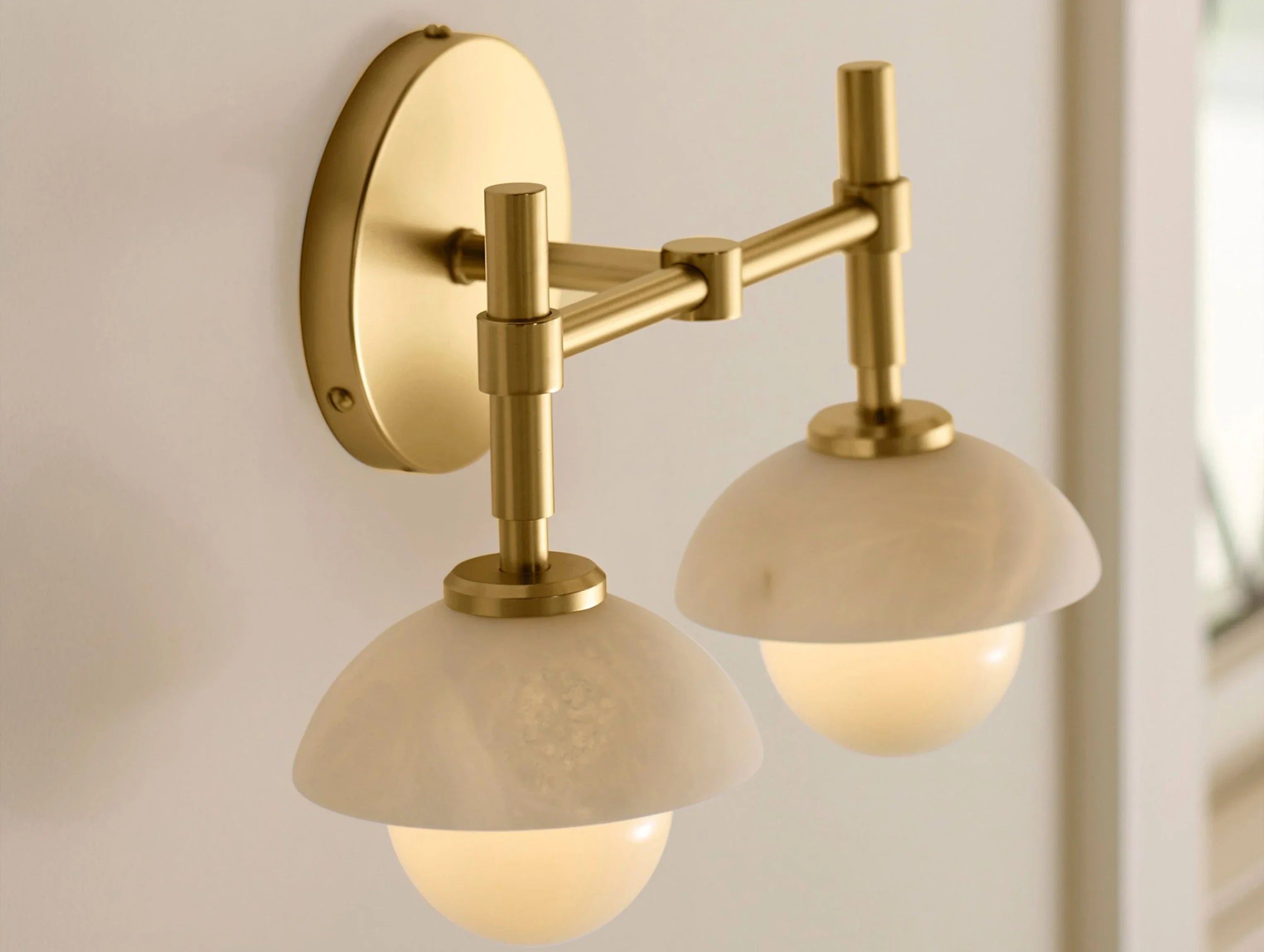 Greensh Double Sconce - ZELNO LIGHTING