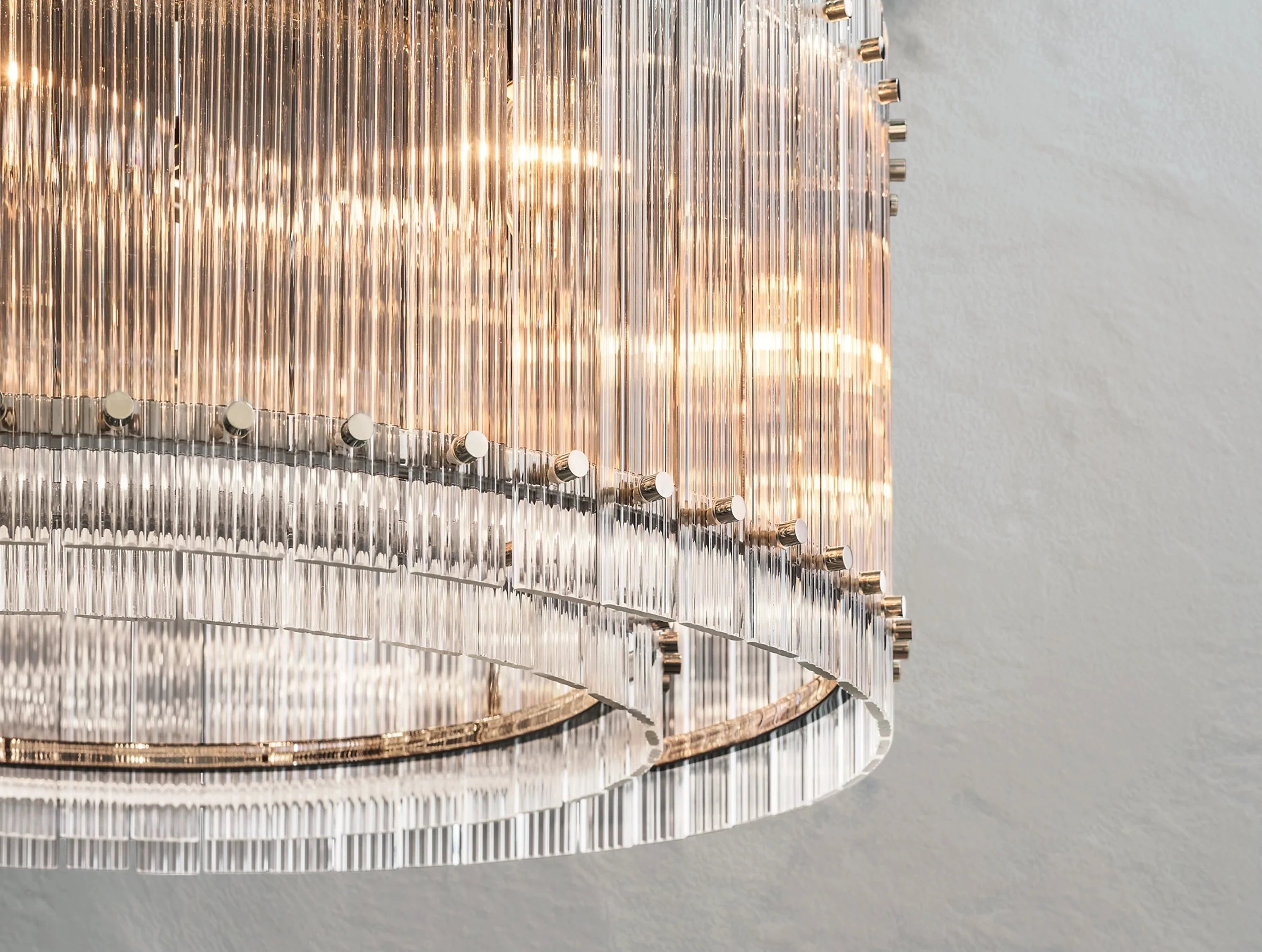 Royce Two-Tier Round Chandelier ZELNO LIGHTING