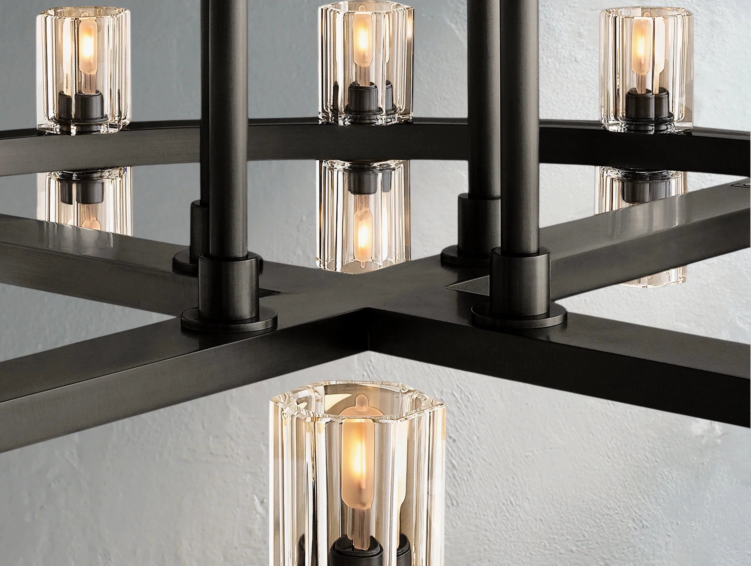 Gearra LED Round Two-Tier Chandelier ZELNO LIGHTING
