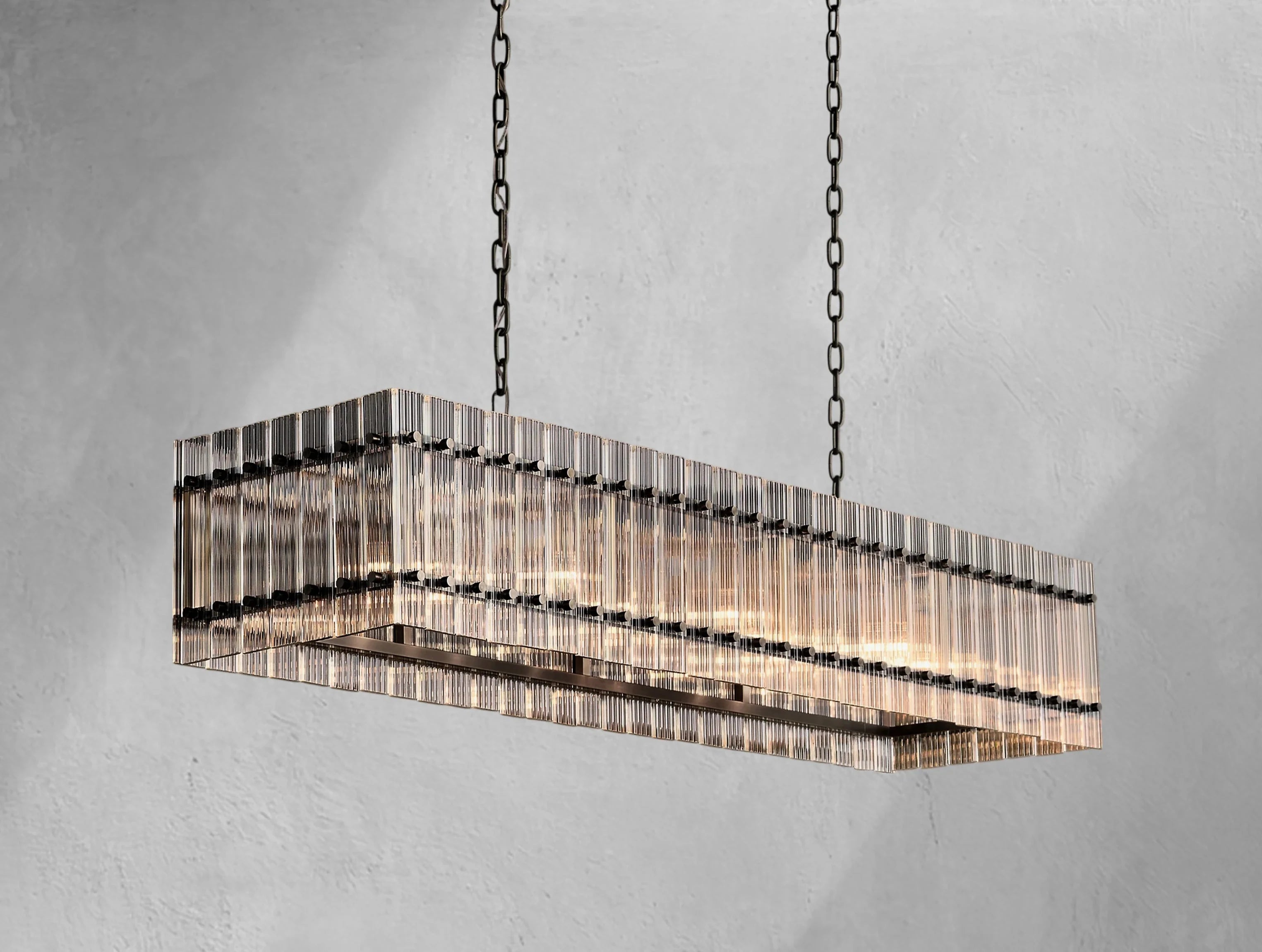 Royce Rectangular Chandelier ZELNO LIGHTING