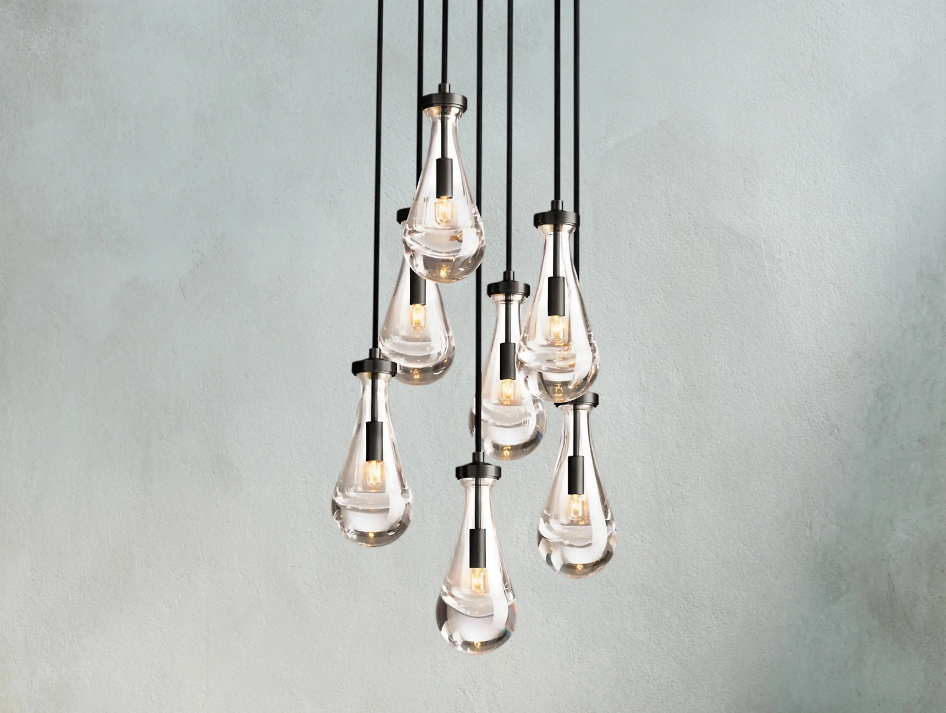 Rainfall Round Chandelier ZELNO LIGHTING