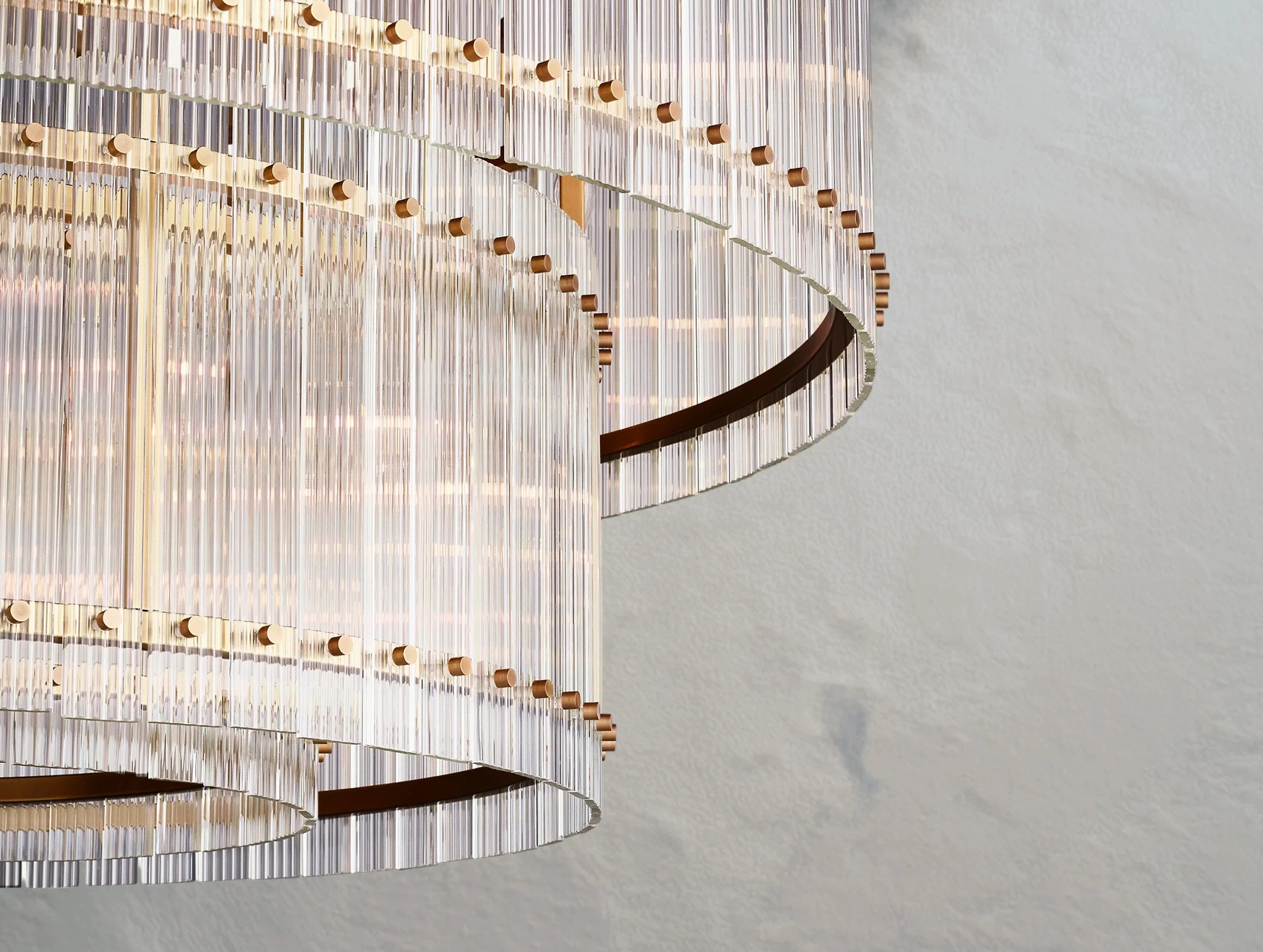 Royce Two-Tier Round Chandelier ZELNO LIGHTING