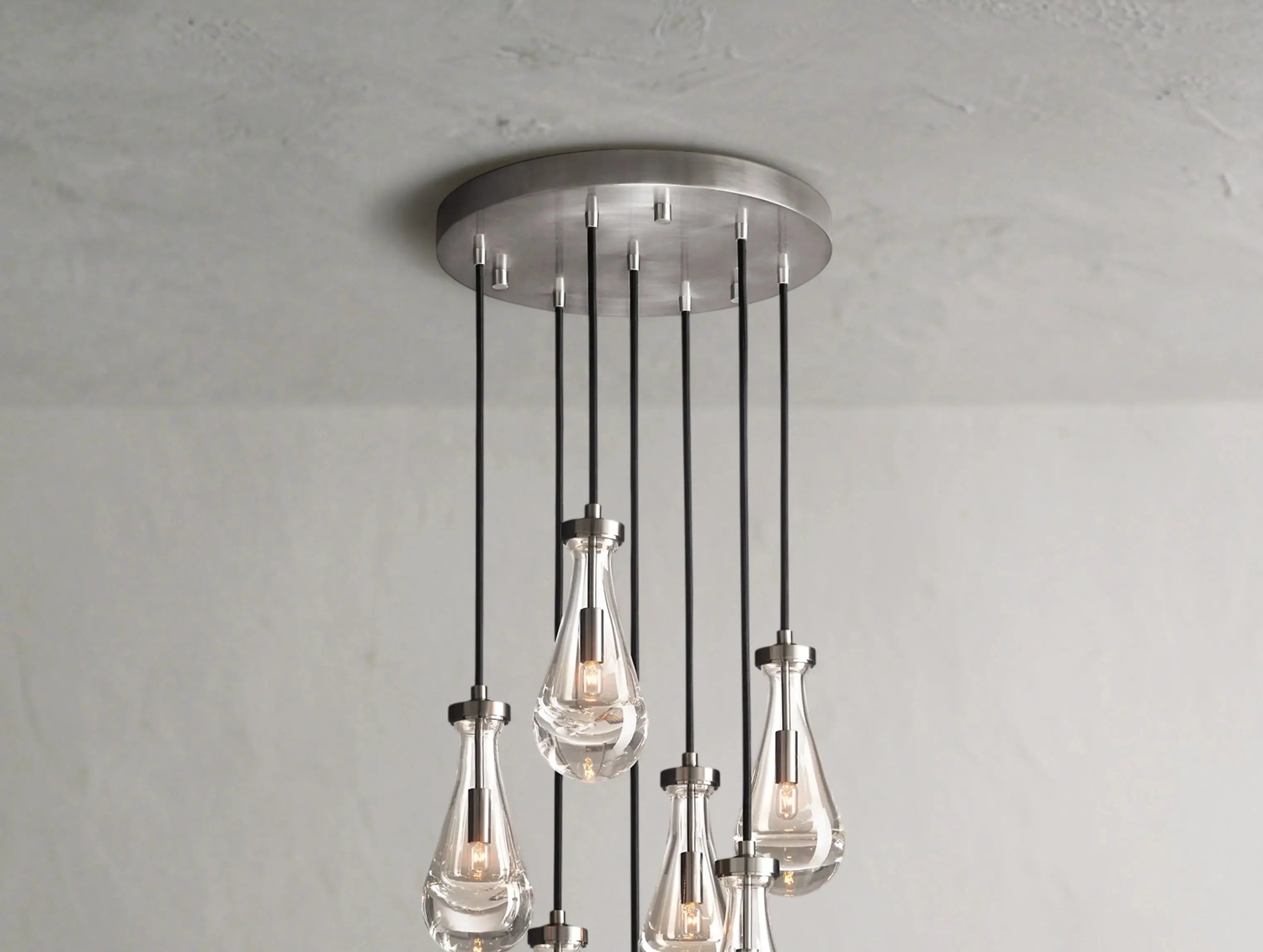 Rainfall Round Chandelier ZELNO LIGHTING