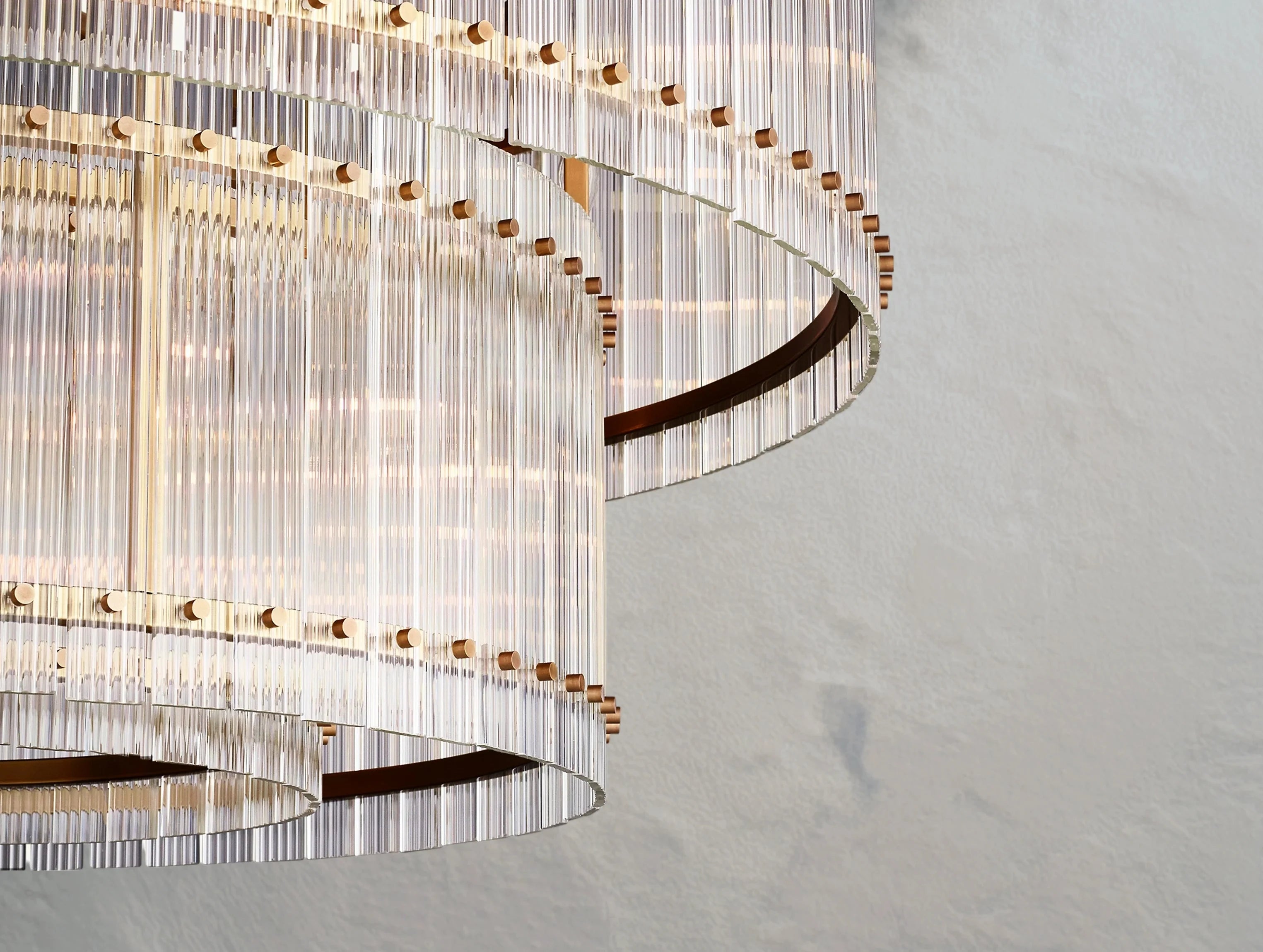 Royce Two-Tier Round Chandelier ZELNO LIGHTING