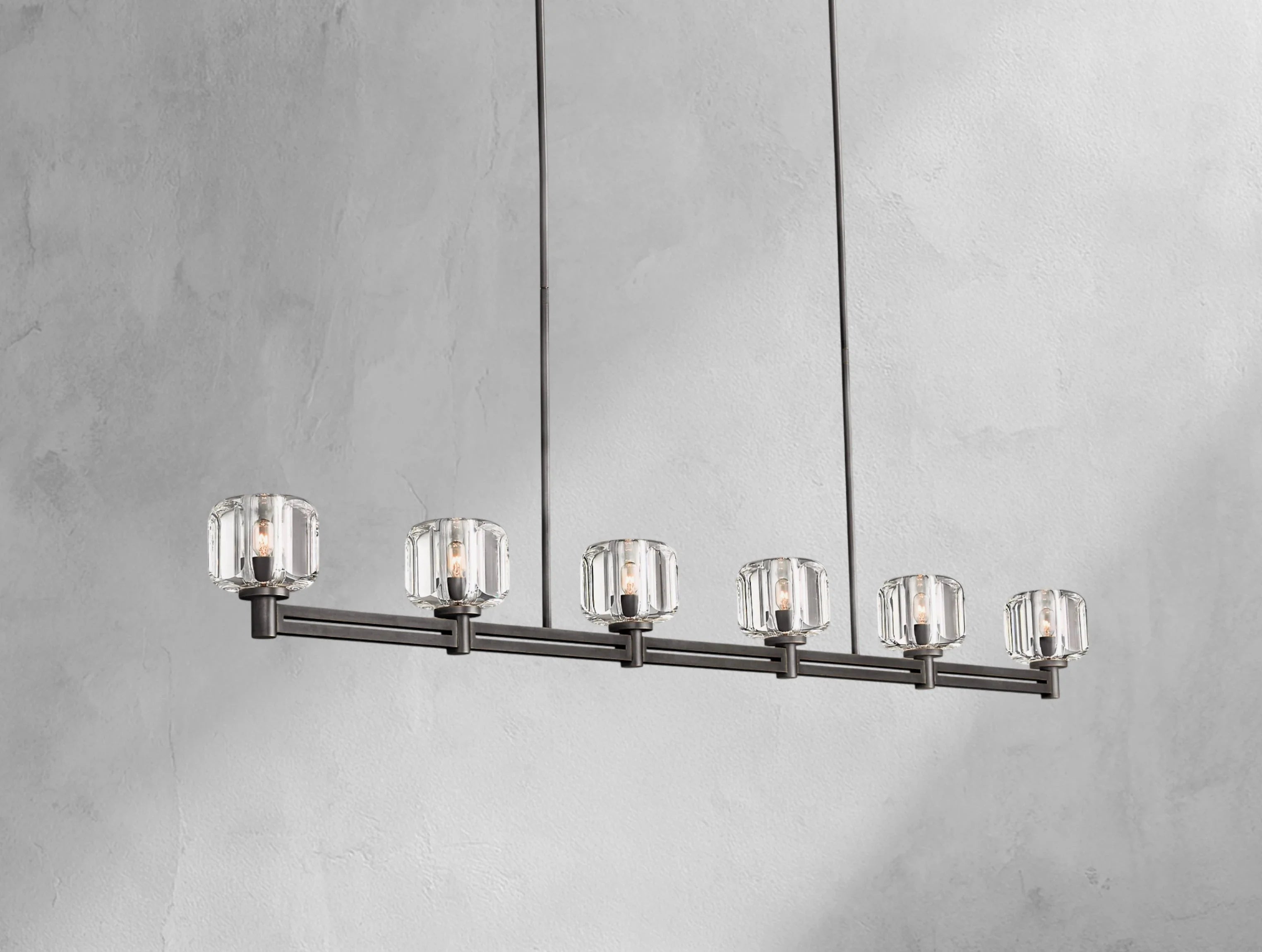 Demanette Linear Chandelier ZELNO LIGHTING