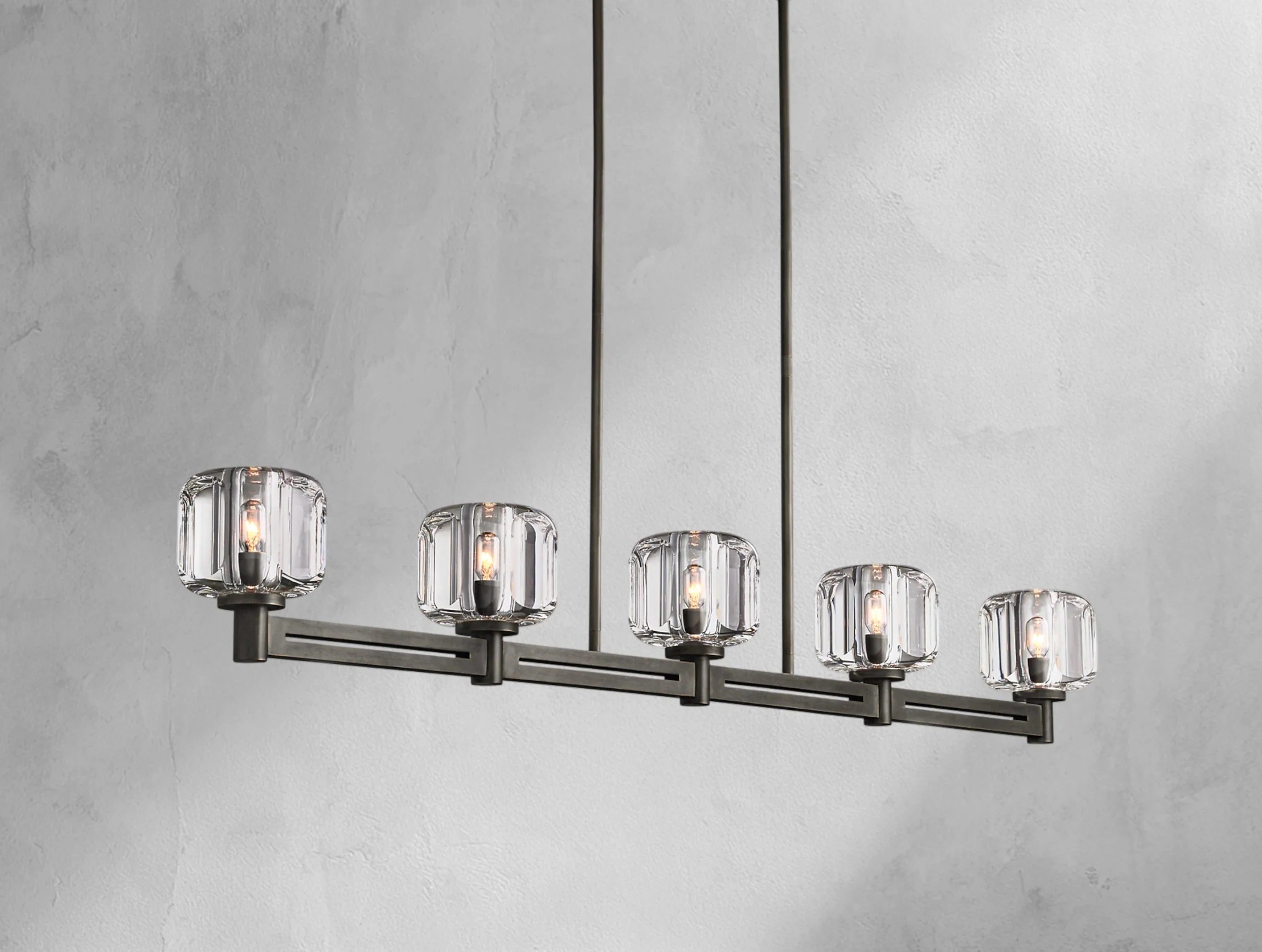 Demanette Linear Chandelier ZELNO LIGHTING