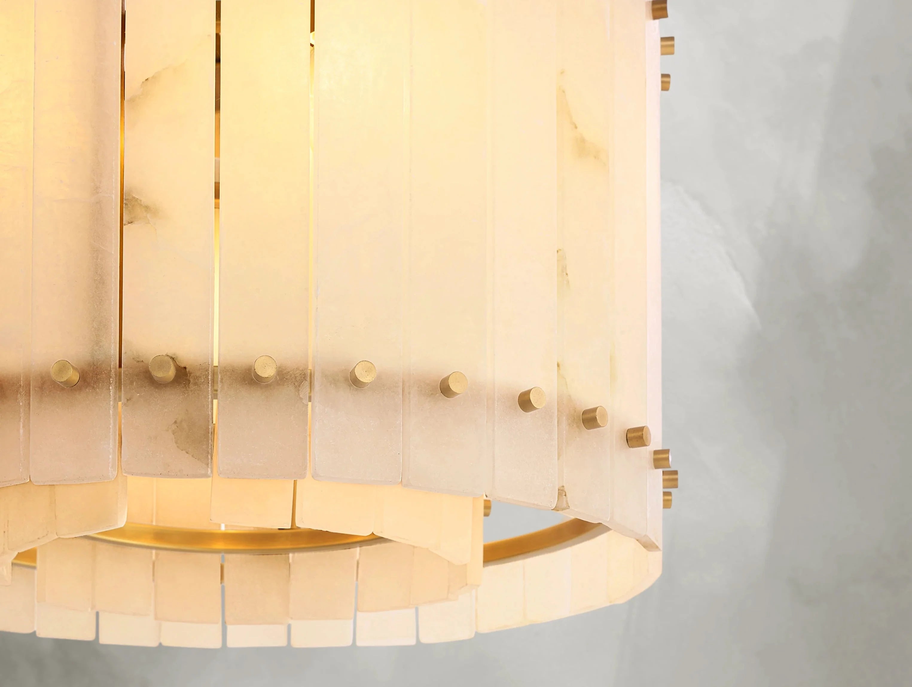 Royce Alabaster Round Chandelier ZELNO LIGHTING