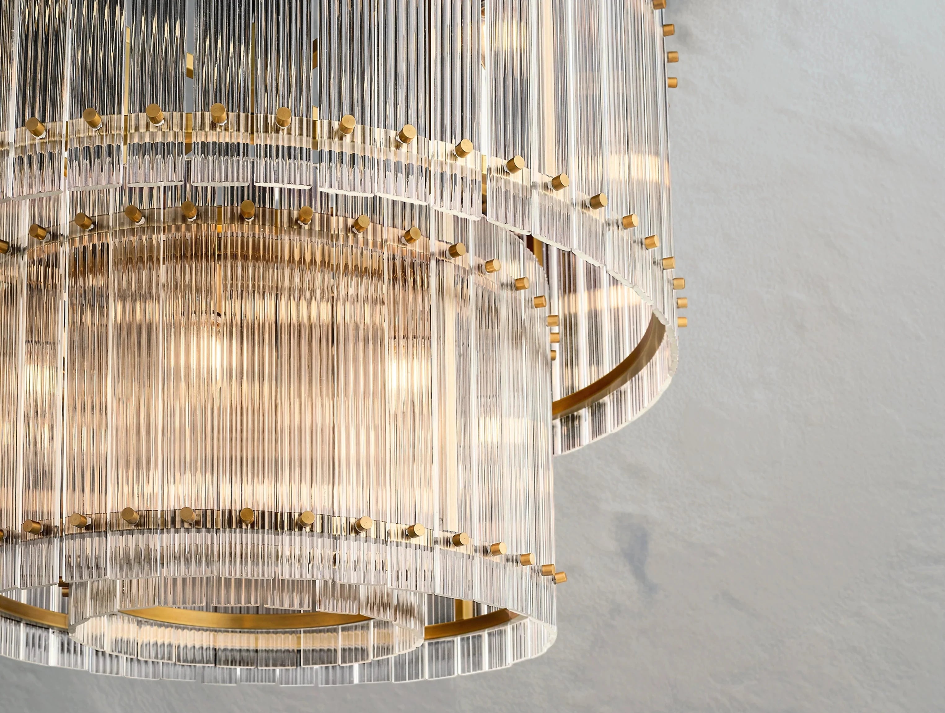 Royce Two-Tier Round Chandelier ZELNO LIGHTING