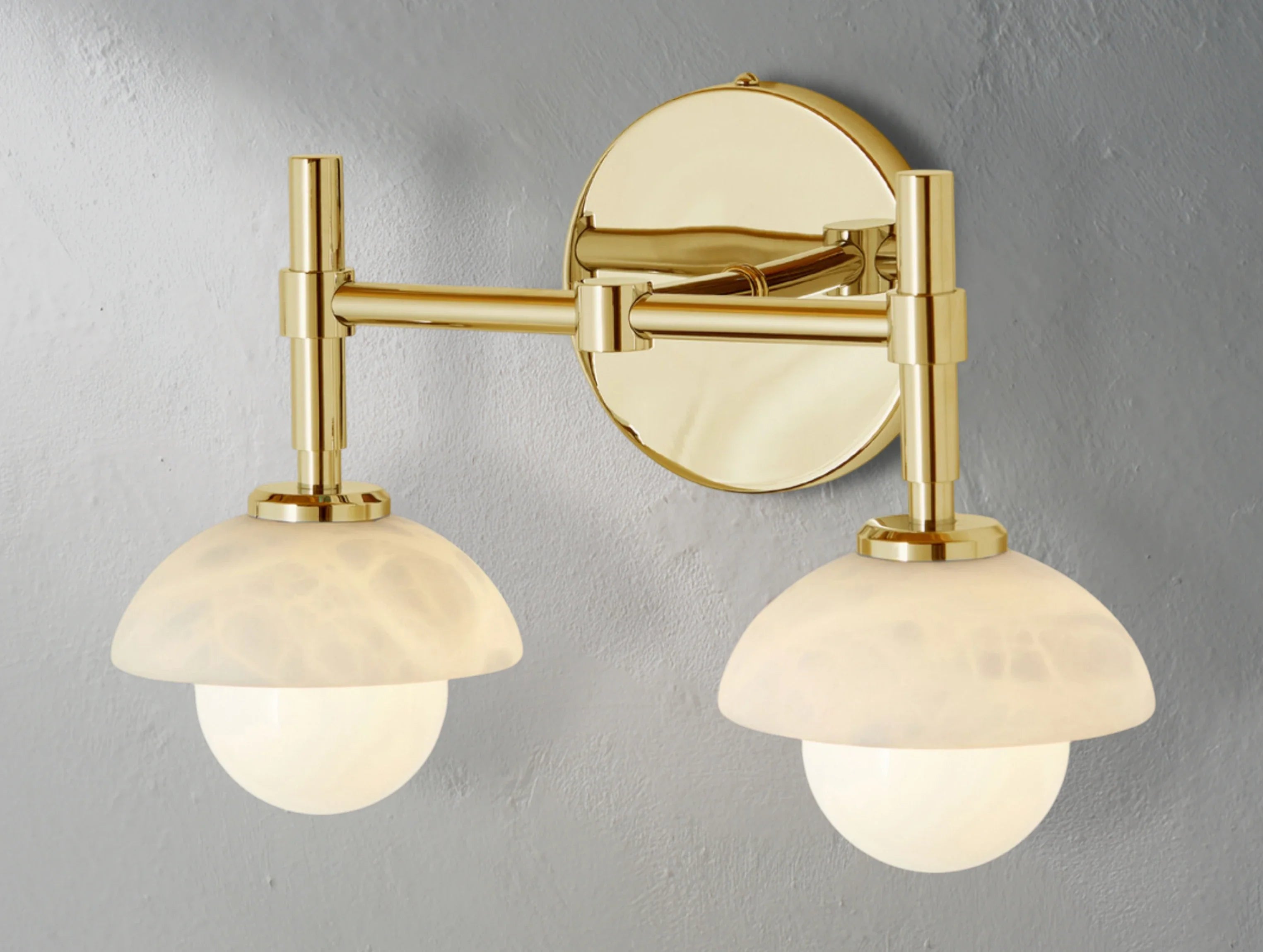 Greensh Double Sconce - ZELNO LIGHTING
