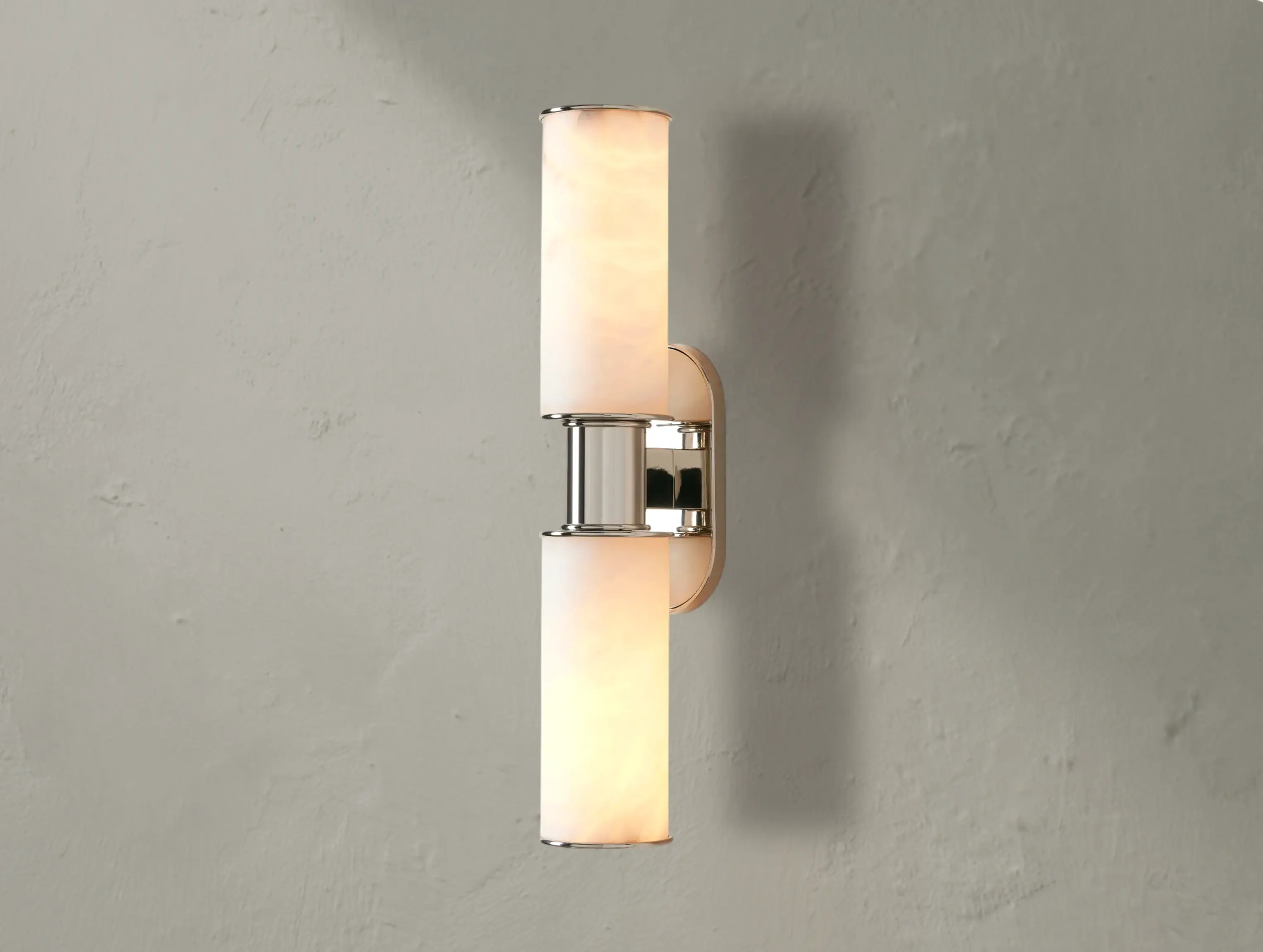 Horlin Double Sconce in Alabaster ZELNO LIGHTING