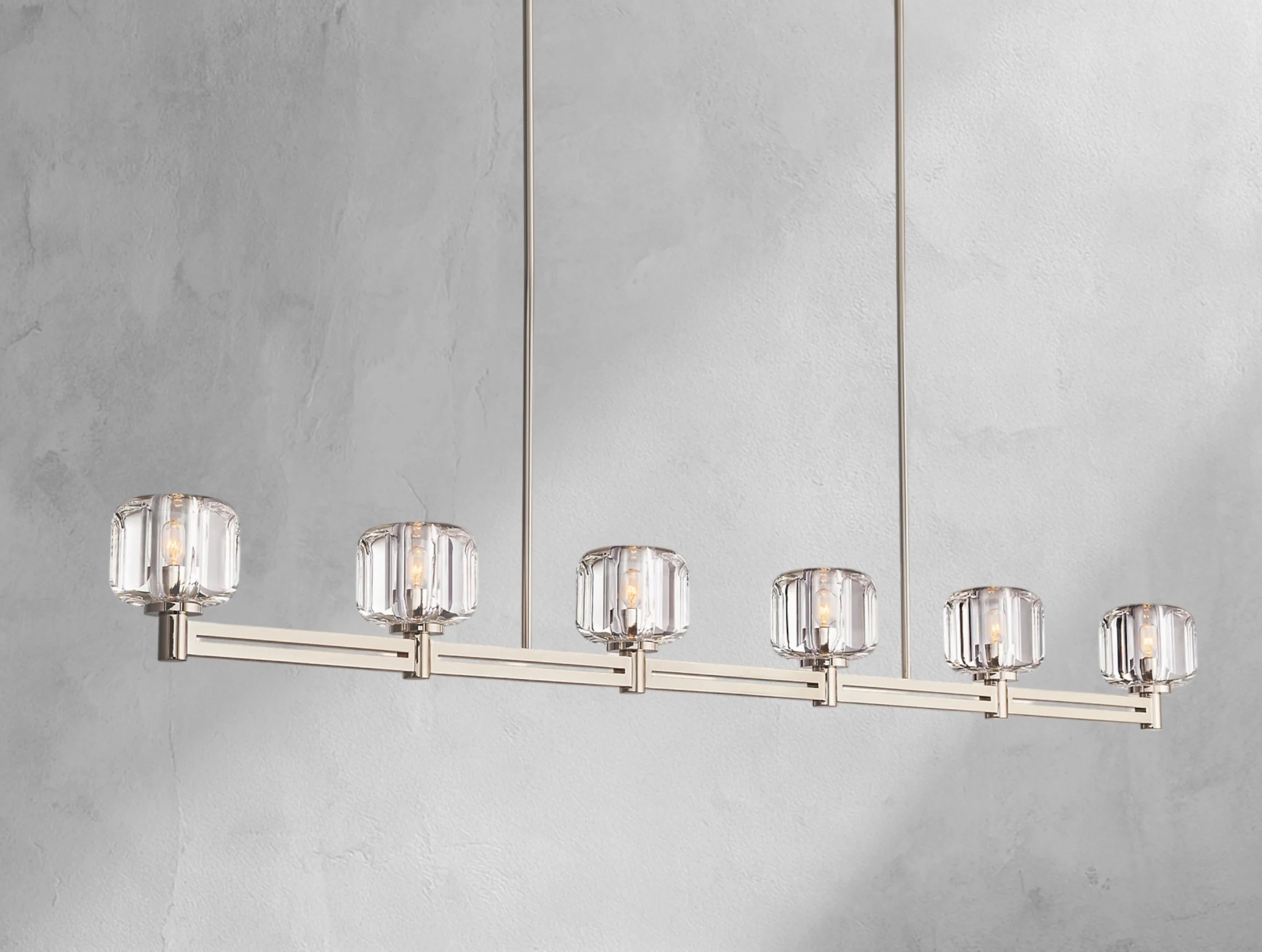 Demanette Linear Chandelier ZELNO LIGHTING