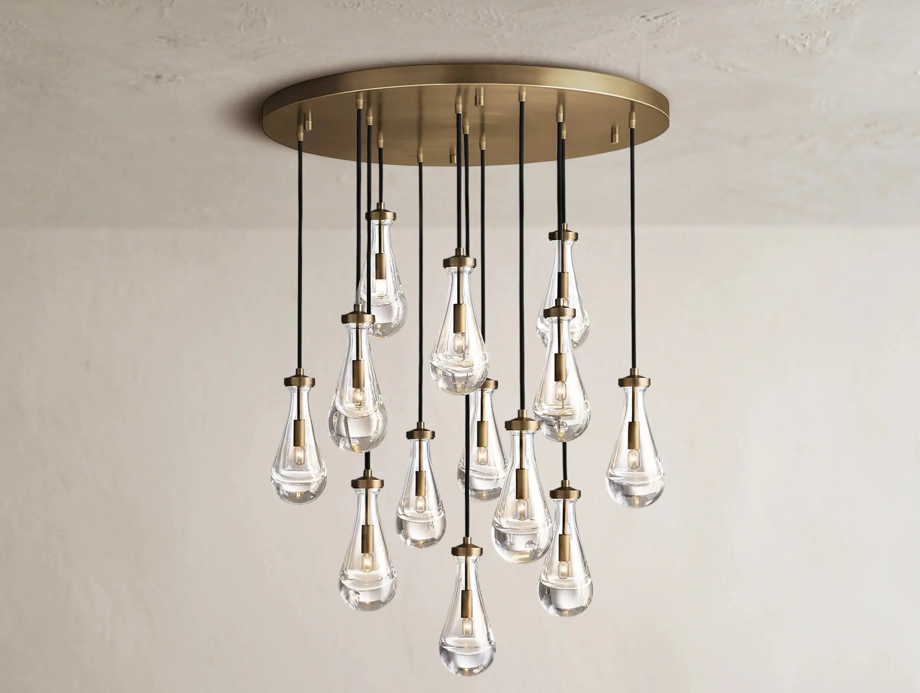 Rainfall Round Chandelier ZELNO LIGHTING