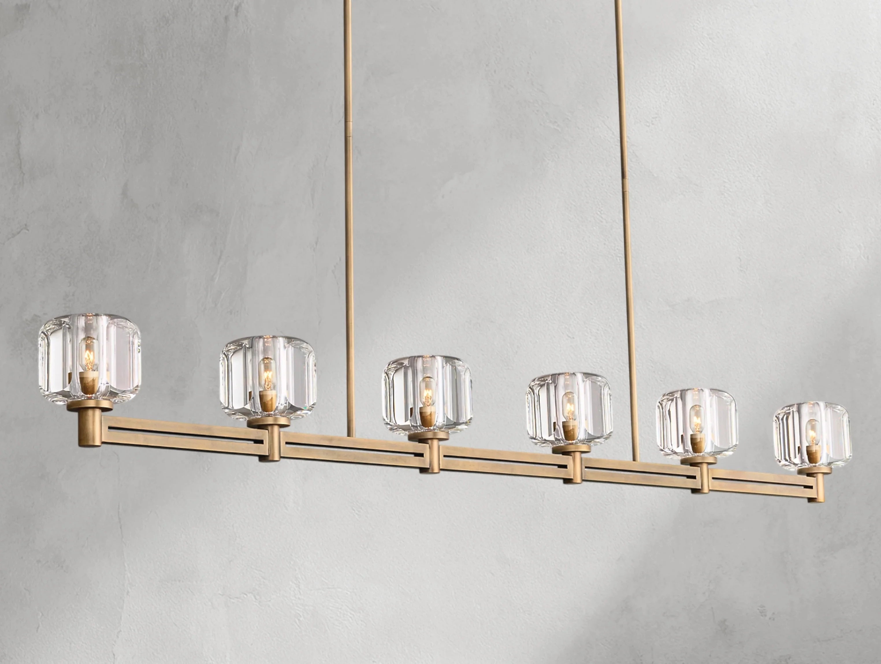 Demanette Linear Chandelier ZELNO LIGHTING