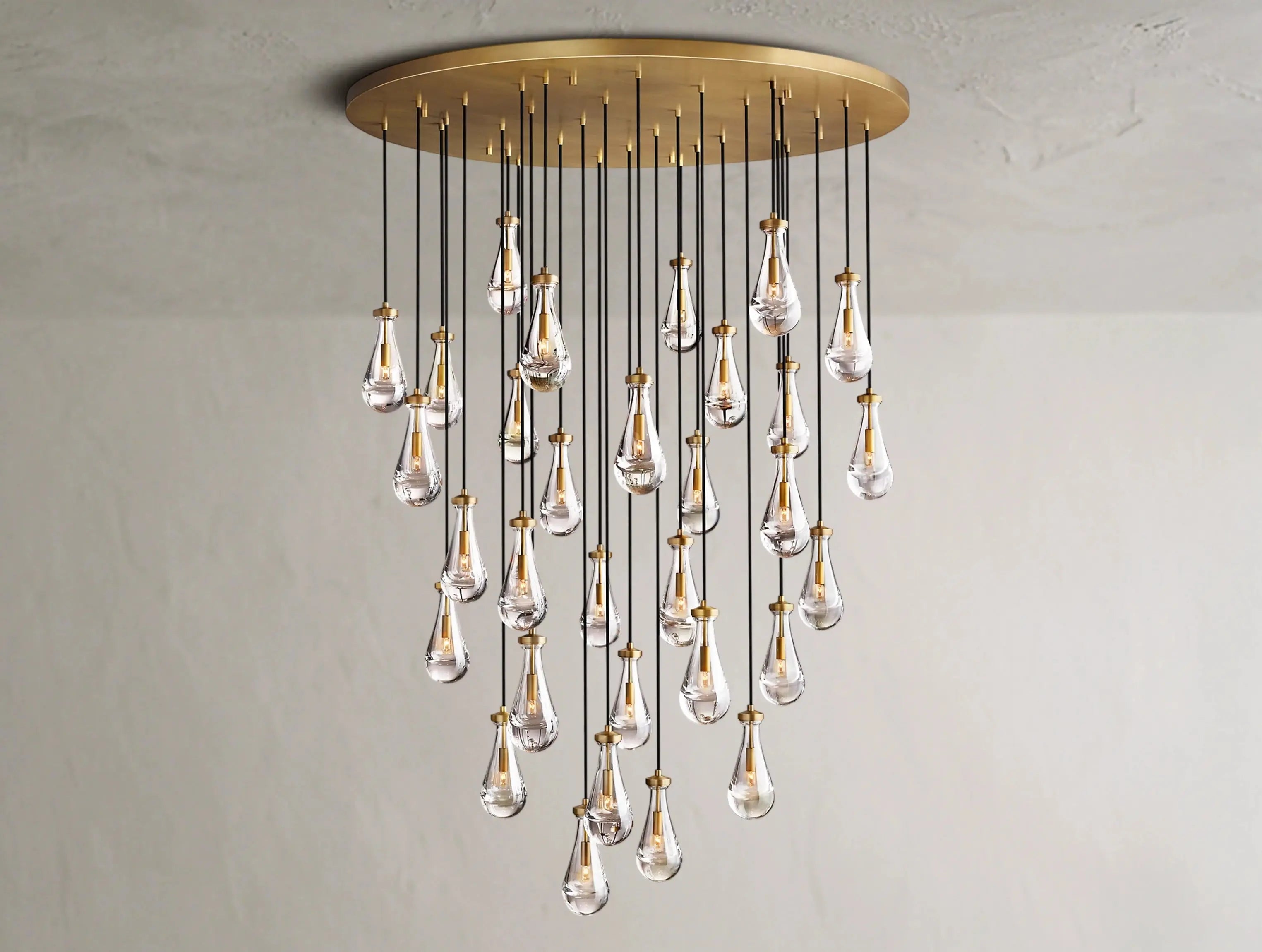 Rainfall Round Chandelier ZELNO LIGHTING