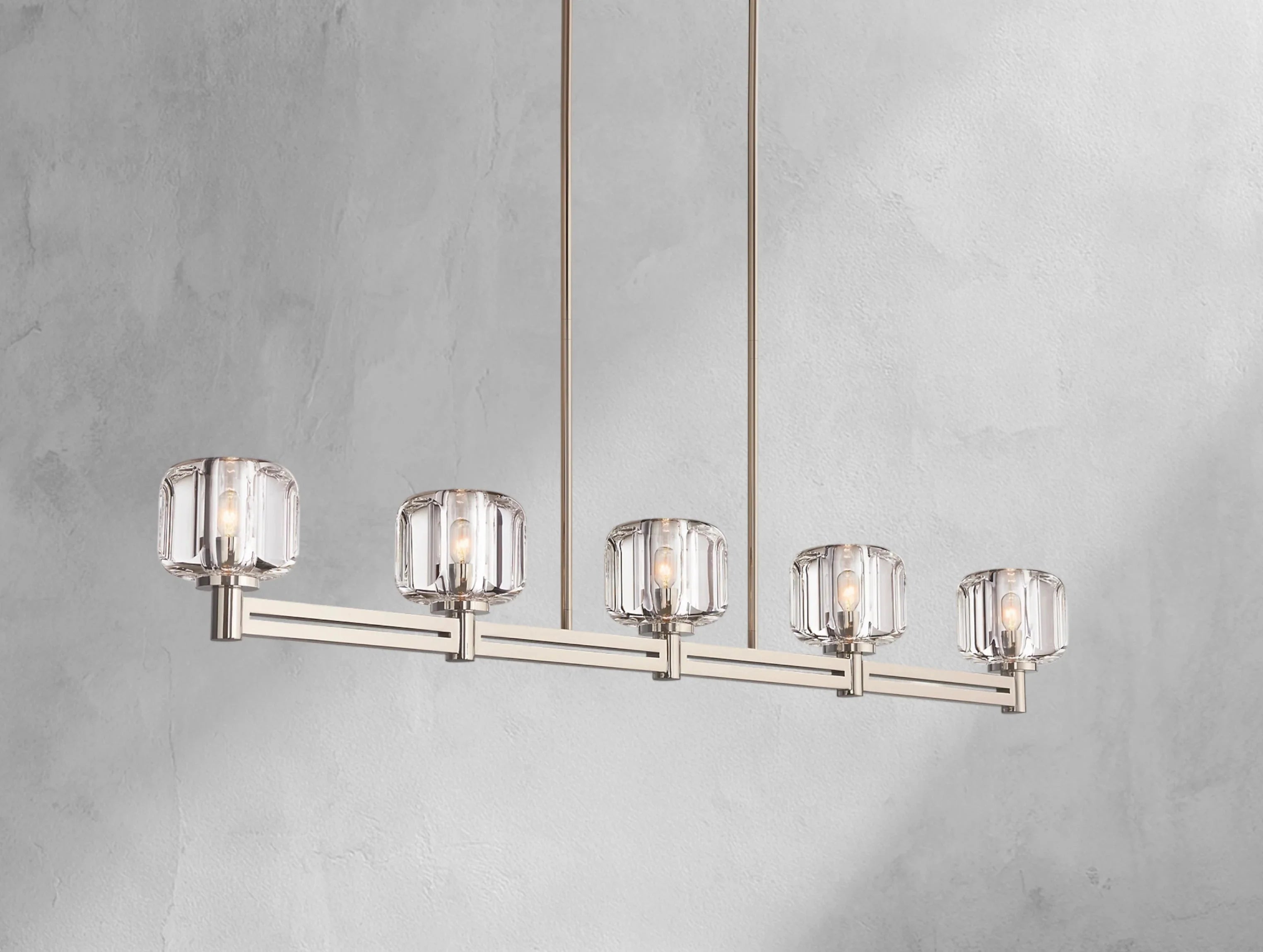 Demanette Linear Chandelier ZELNO LIGHTING