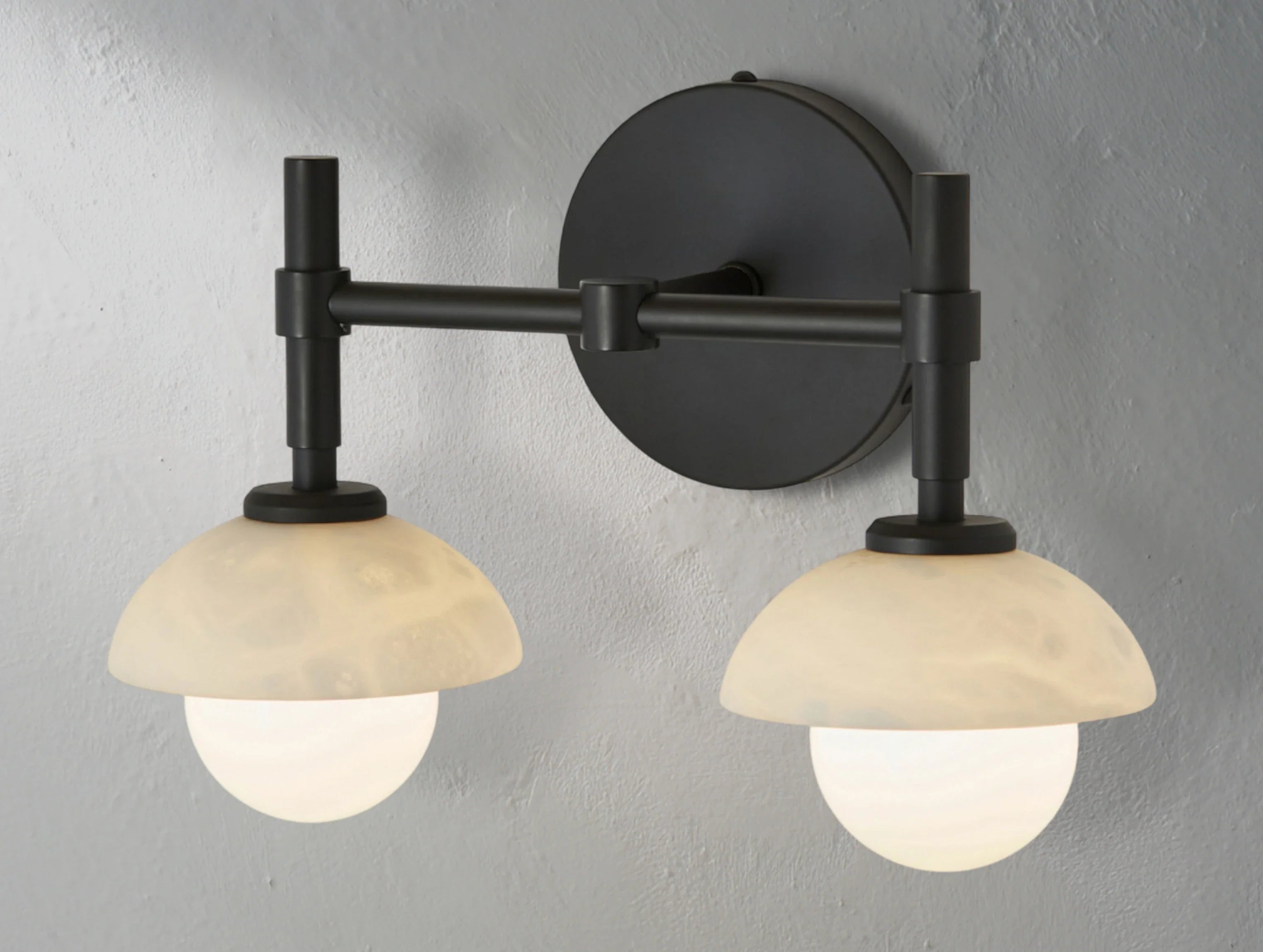Greensh Double Sconce - ZELNO LIGHTING
