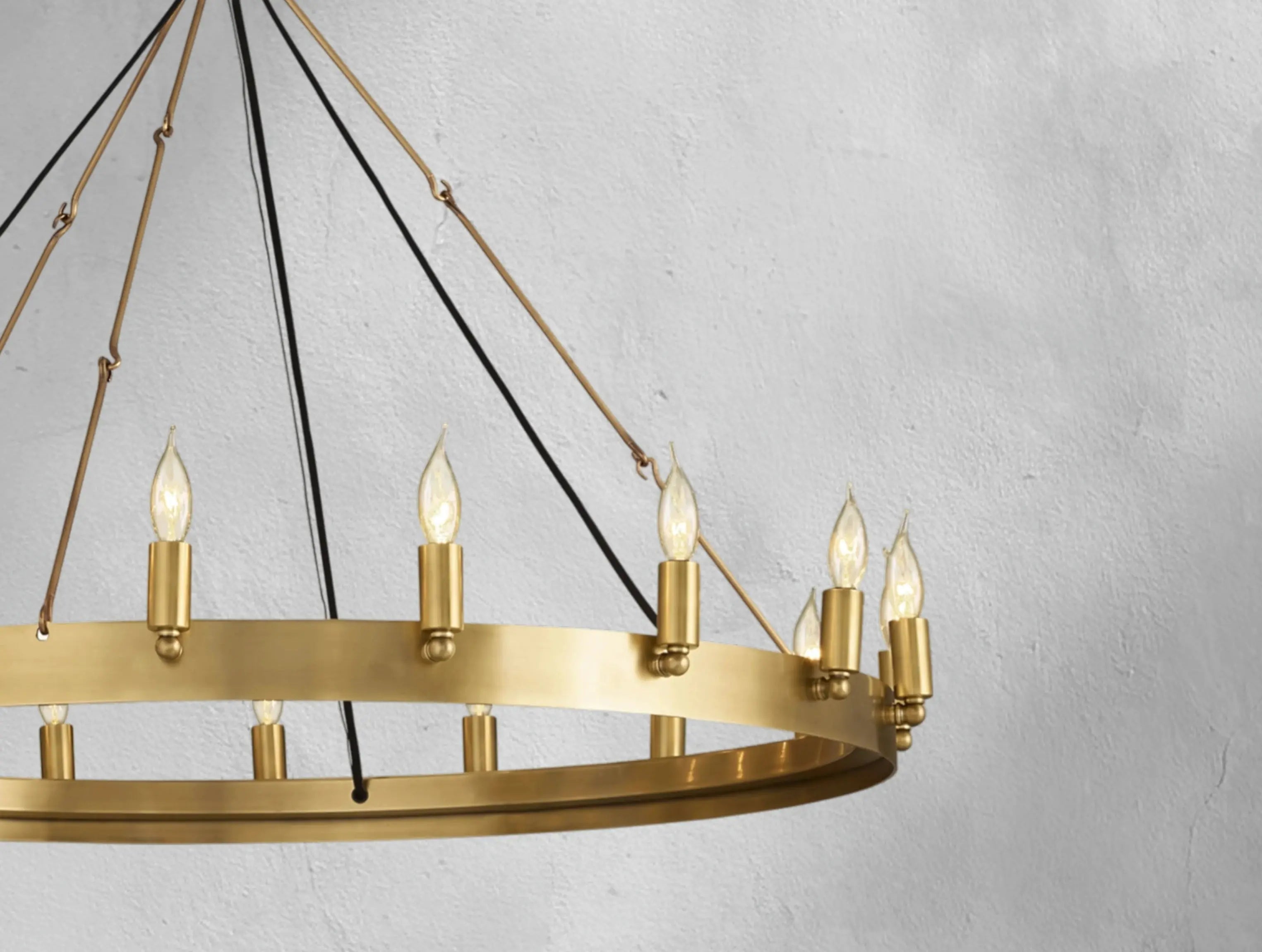 ForgeLine Vintage Filament Round Chandelier ZELNO LIGHTING